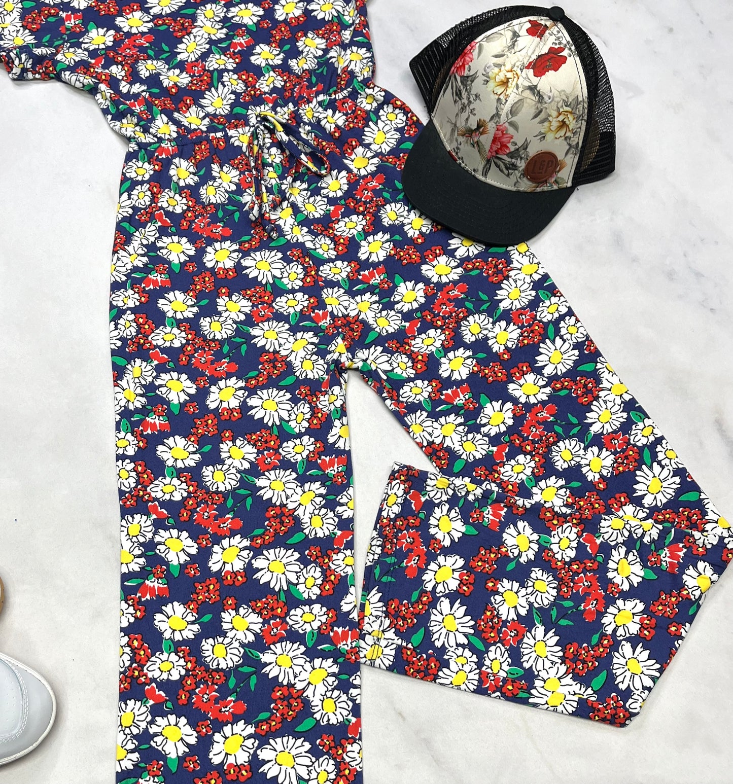🌷1 pièce pantalon : fleurit hyper soft / stretch mou confo ! 10 ans neuf !