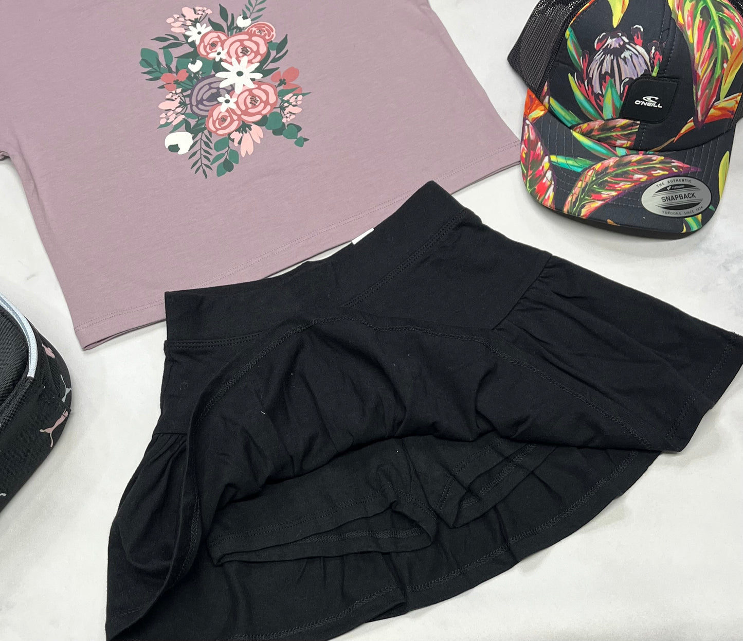 đ Jupe avec short : noir intĂ©grĂ© 5-6 ans fille neuve .