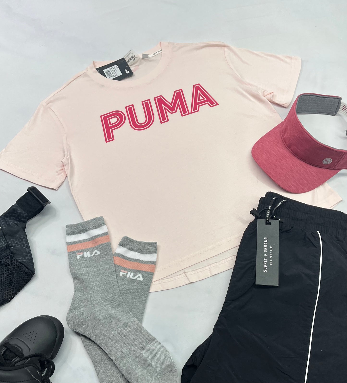 😍 Manche courte : rose Puma Small femme neuf !