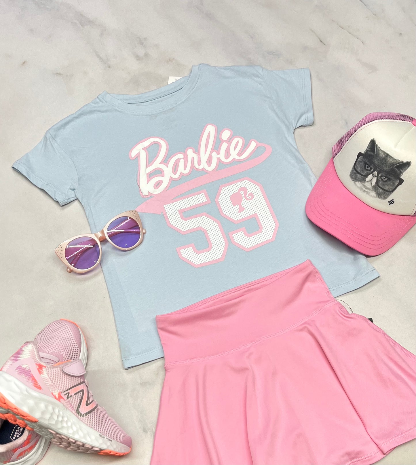 🌸 SOLDE T-Shirt : Barbie 6 ans relax fit neuf mais ombrage flou d’impression .