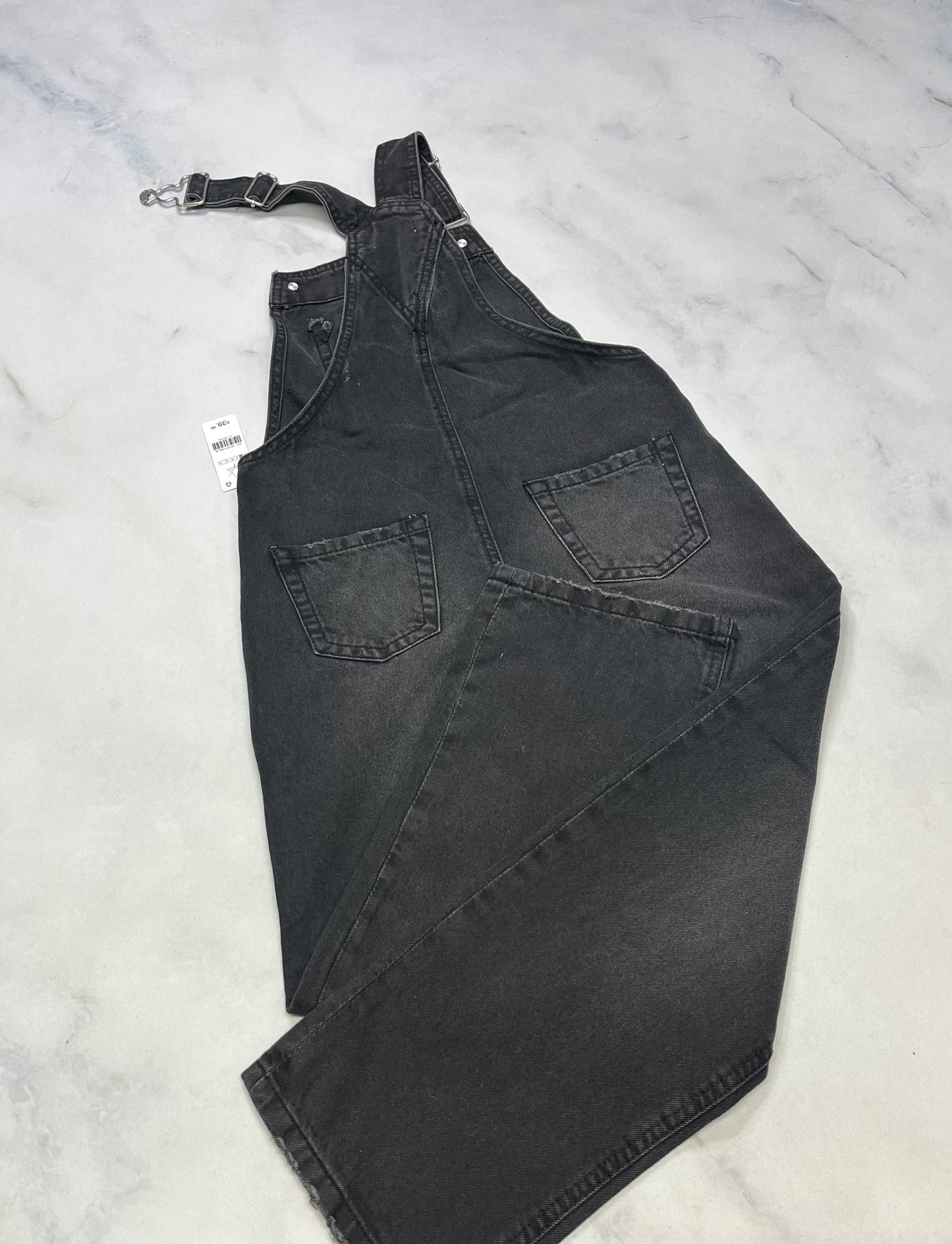Salopette jeans : Jambe large 7 ans