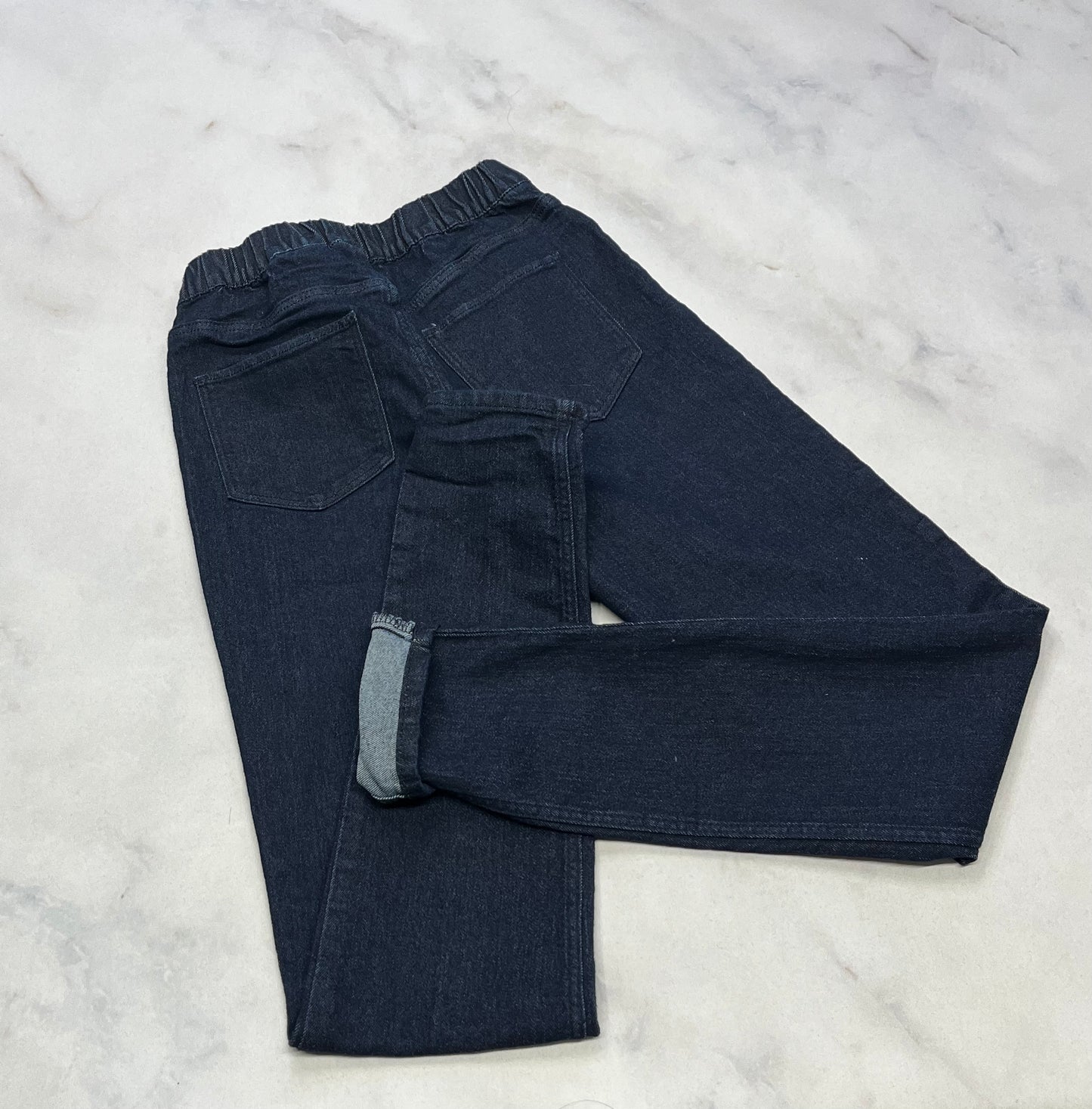 Skinny jeans : taille élastique s’enfile comme un leg. 12-14 ans long comme neuf!