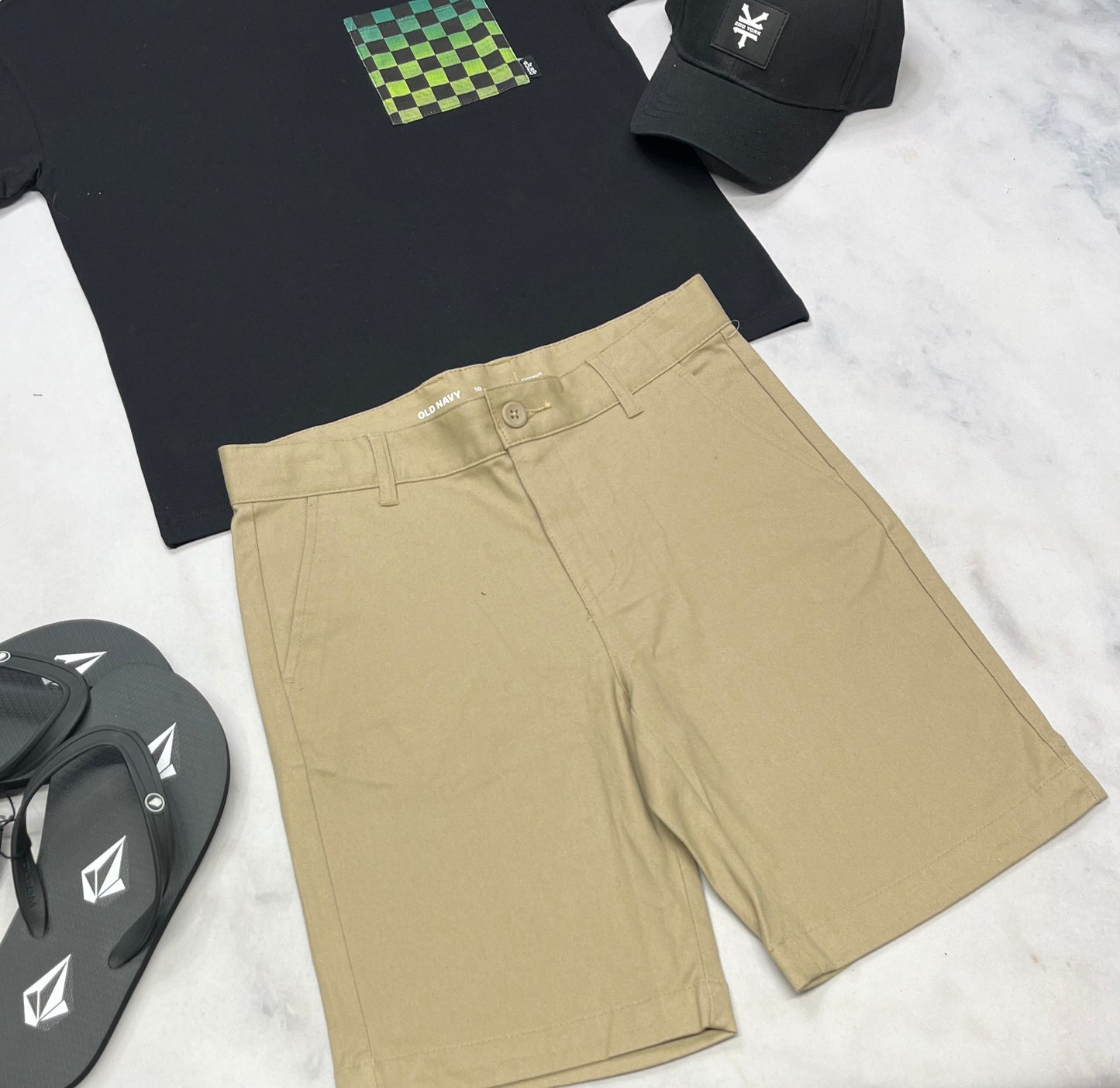 🌵 Bermuda : Tan 10 ans garçon taille ajustable neuve !