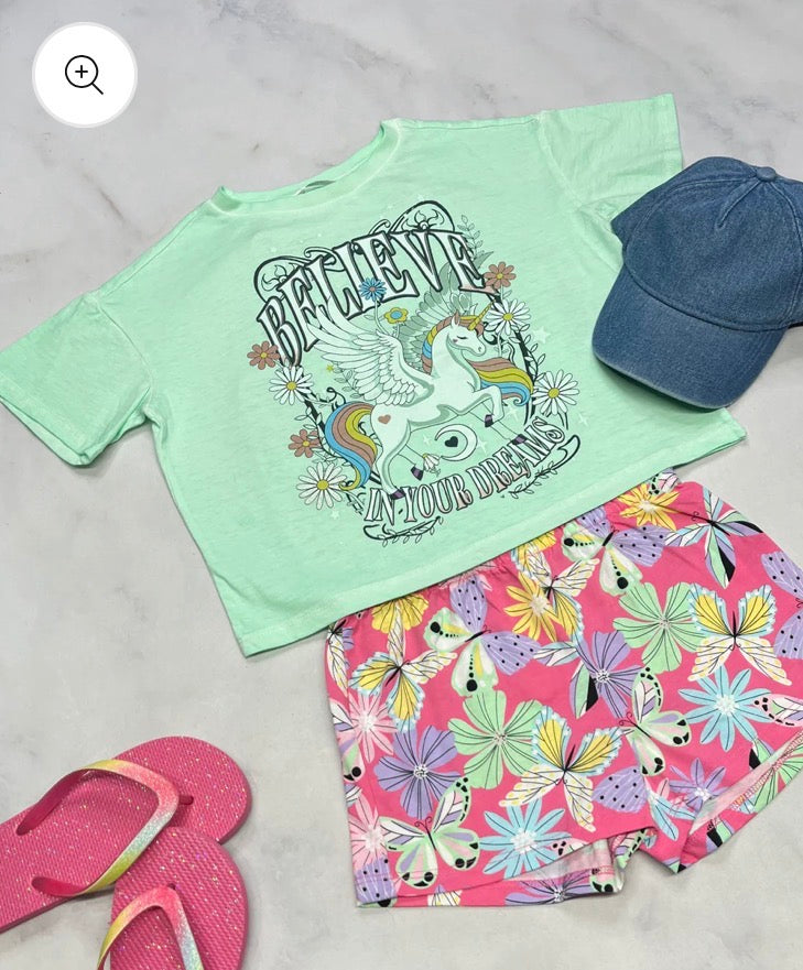🌿 T-Shirt : 5-6 ans fille coupe relax tendance .