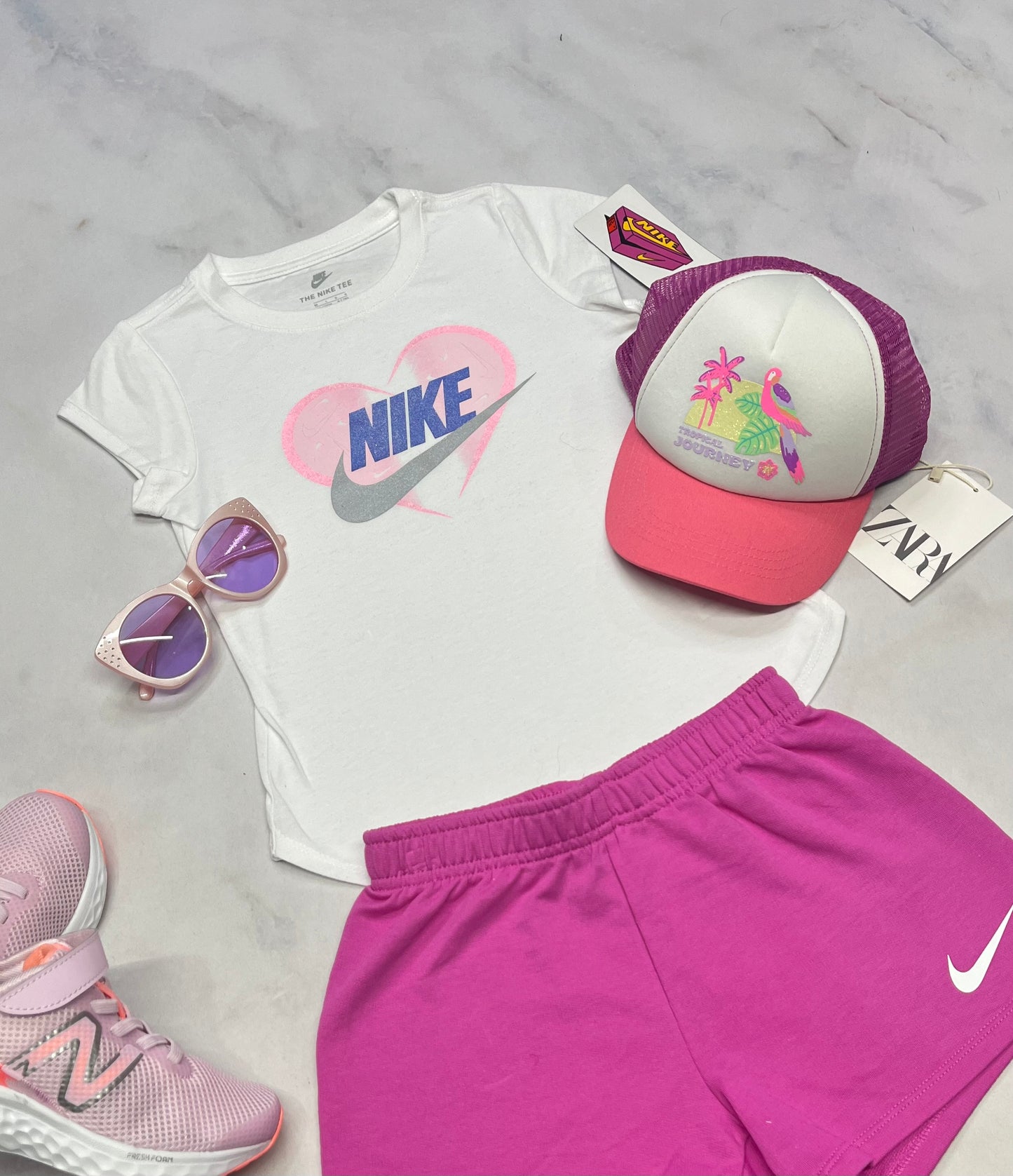 🌷 Manche courte : Nike brillant 6x fille neuf !