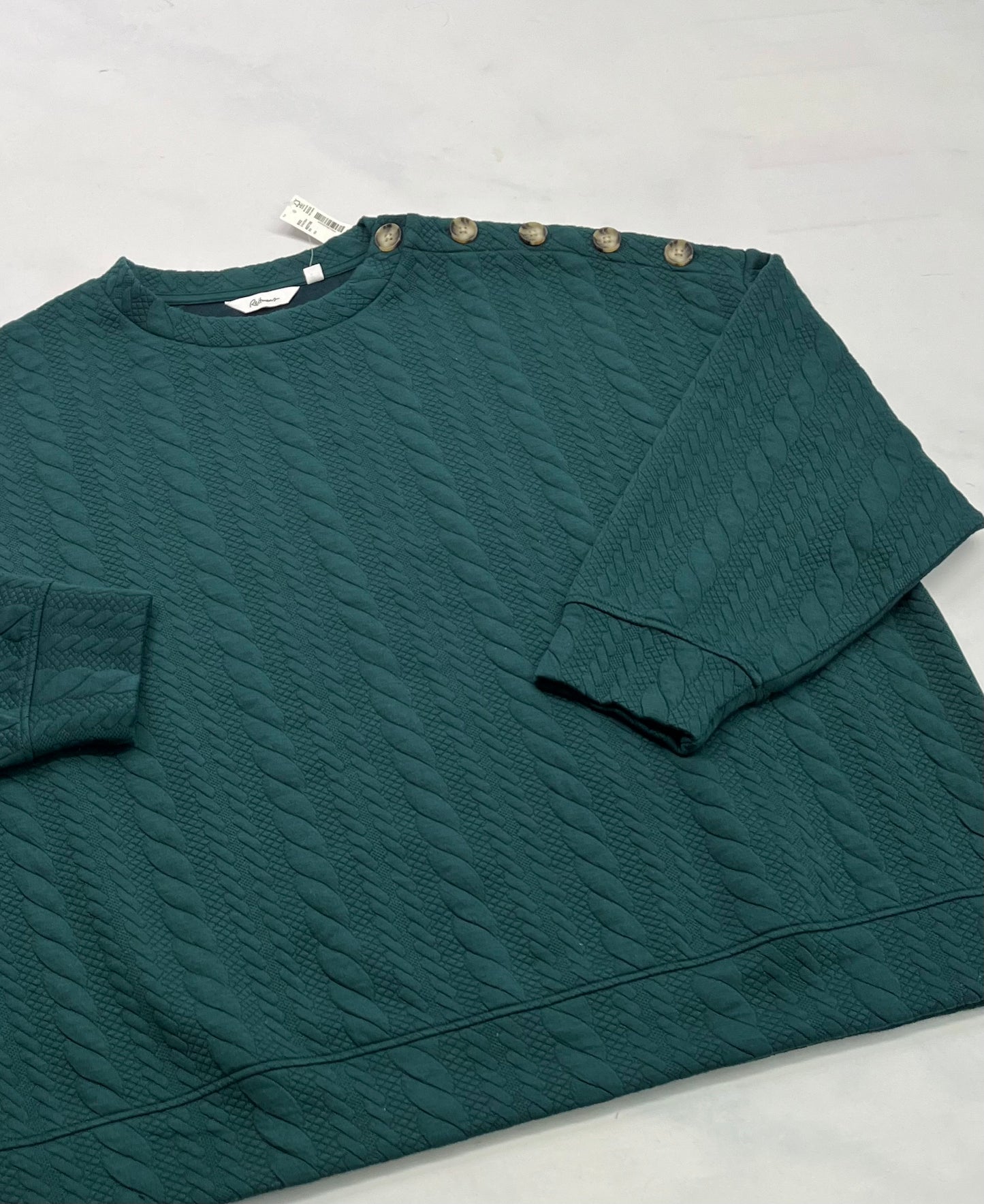 Reitman: Manche longue émeraude XL/ femme neuf!