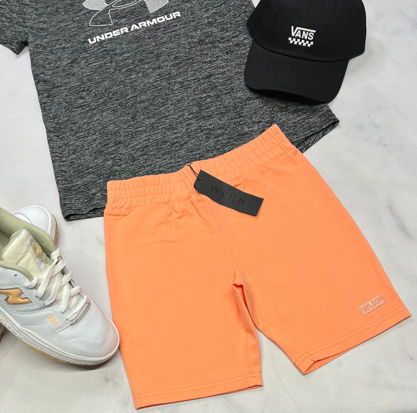 😍 Cuissard WLKN : corail logo brodé au bas . Stretch confo neuve ! + 12-14 ans fille .