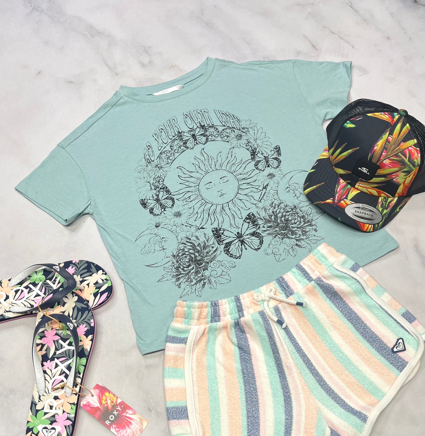 🩵 Manche courte 7-8 ans fille look over size neuf !