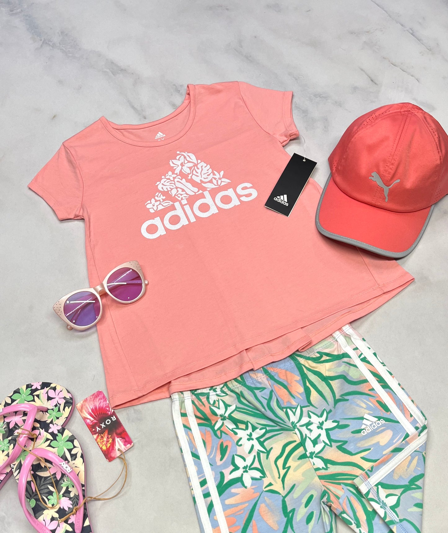 🌴 Tunique Adidas : 6x fille neuve .
