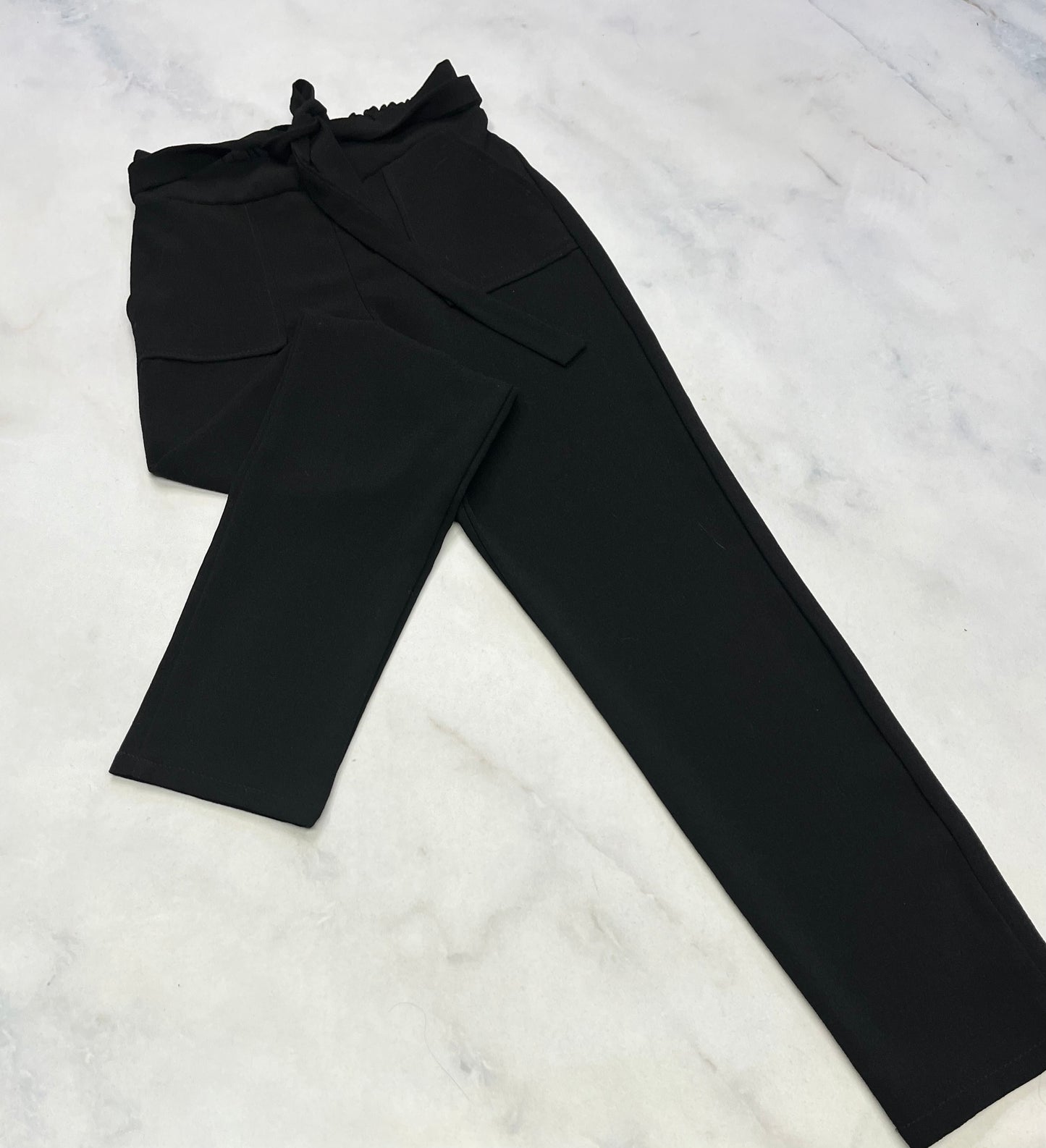 Pantalon tissu chic mou : Ripe taille haute dos frison élastique . S’enfile comme un leg. M/10 ans fille comme neuf !