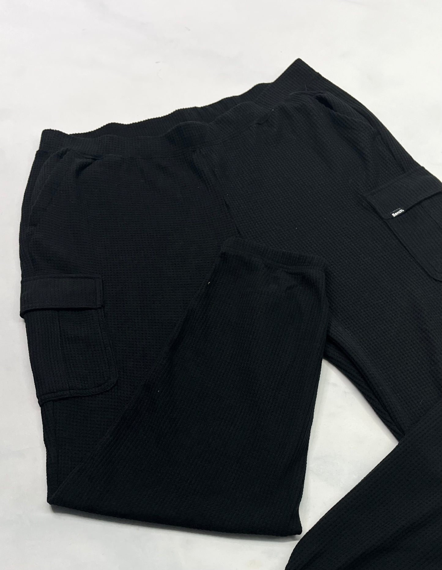 BENCH : Jogger cargo look gauffré hyper doux stretch de partout . Taille haute neuf ! XL/ femme coupe relax neuf!