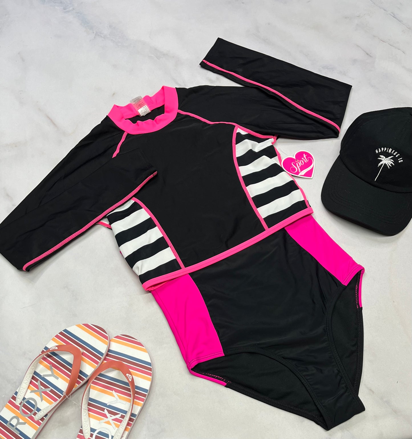 💦 Manche longue : en tissu maillot écourté. Juicy Couture L/ 13-14 ans fille neuf !