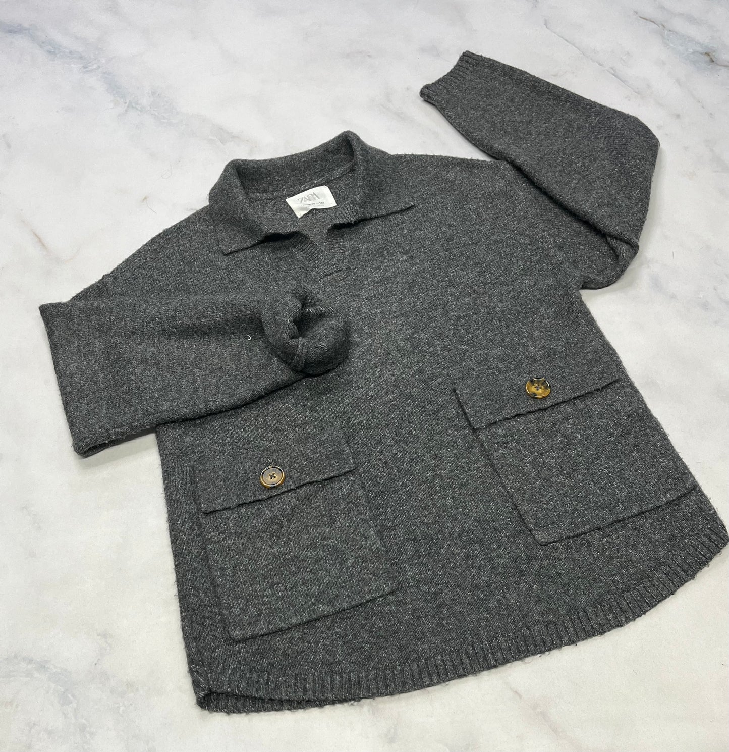 ZARA : Tricot fille 13-14 ans look Over size comme neuf!