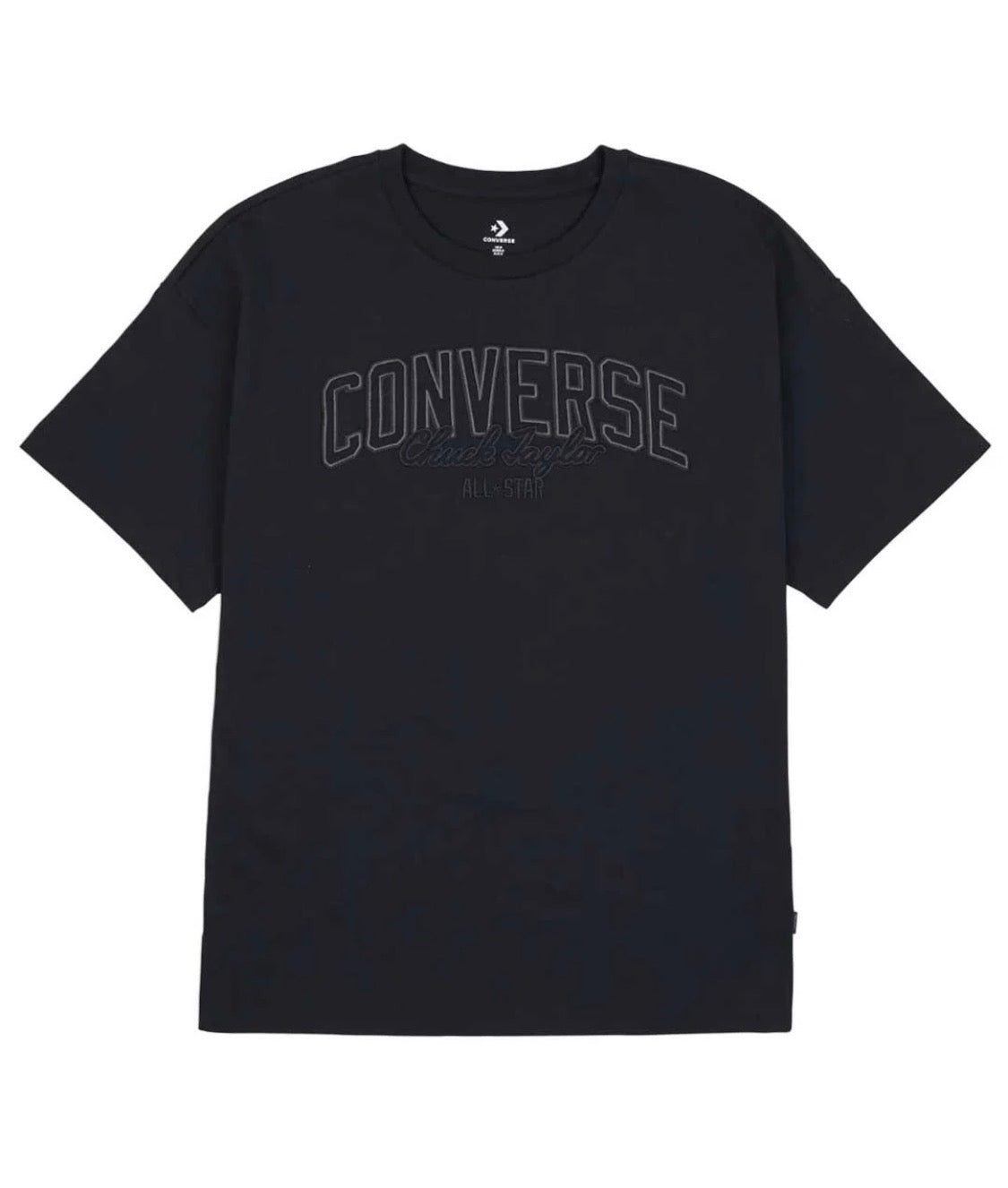đ Converse : T-Shirt noir M/ over size ( fait Large femme confo) neuf !
