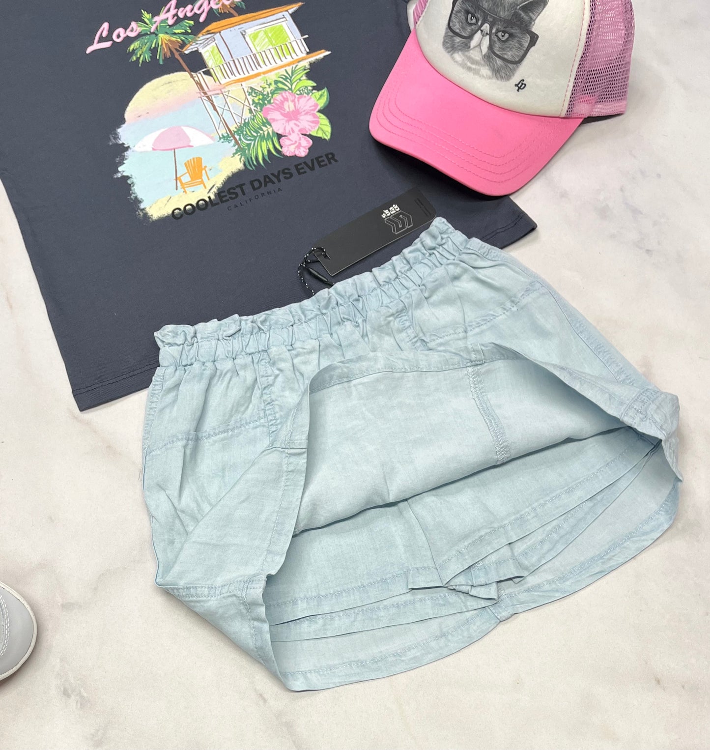 🌿 Jupe : short intégré Surface fait 6X fille neuve .