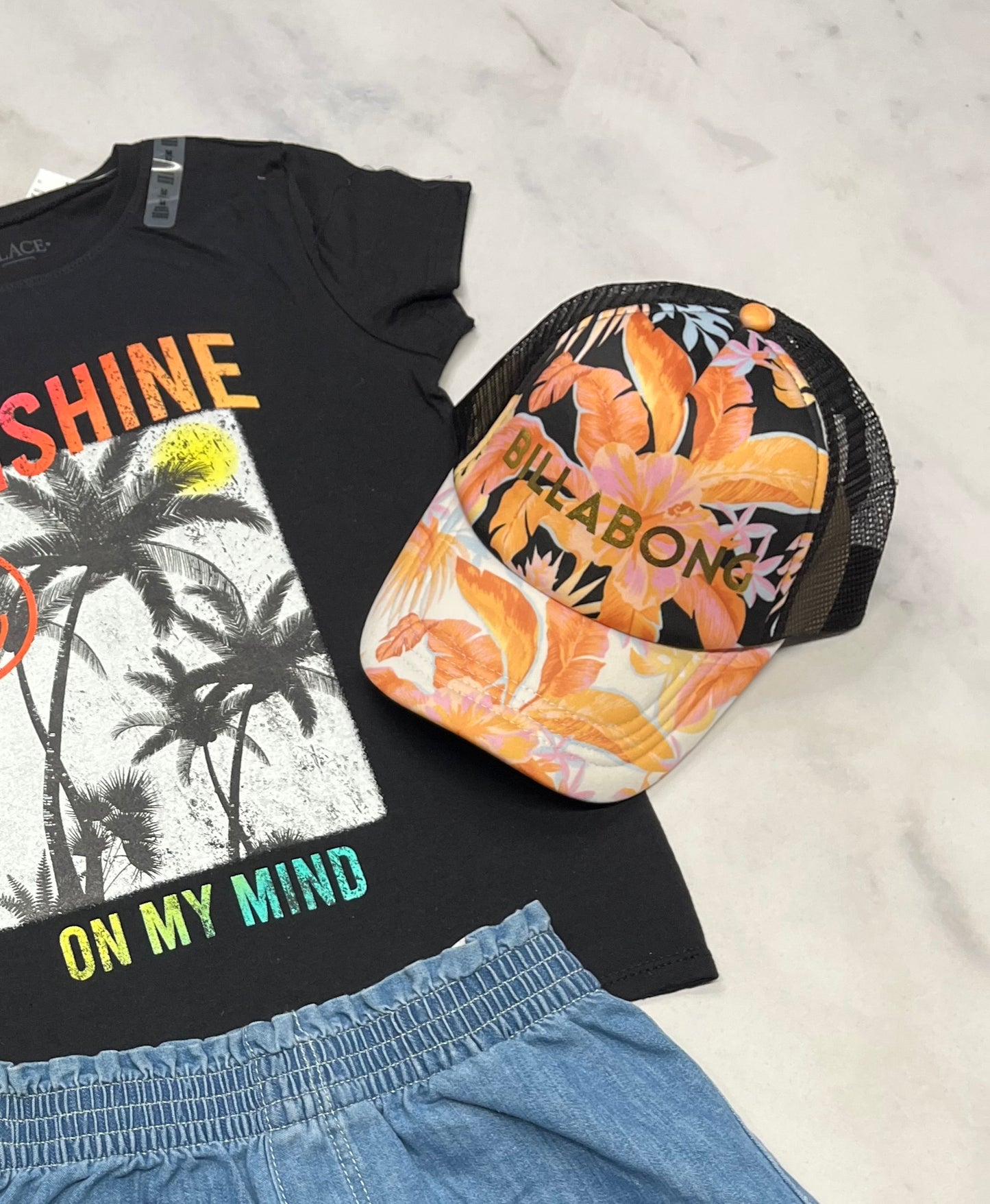 ☀️ Billabong : Casquette foam côté en filet et derrière ajustable . O/S ado fille neuve .
