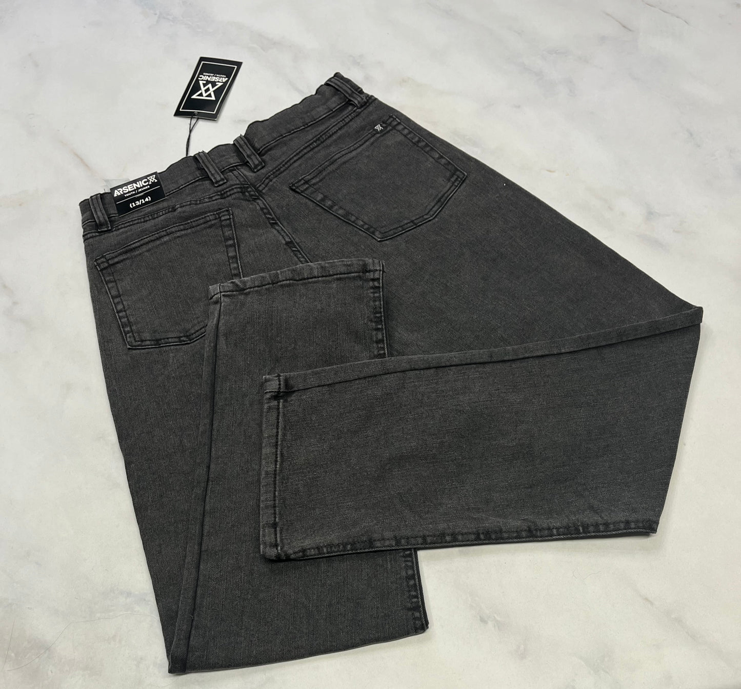 Jeans stretch: Arsenic coupe relax / tendance 11-12 ans et 13-14 ans . Neuf!