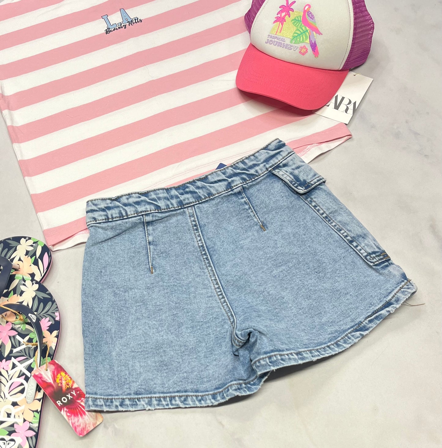 😍 Jupe short : jeans neuve ! Blum 8 ans fille ajustable .
