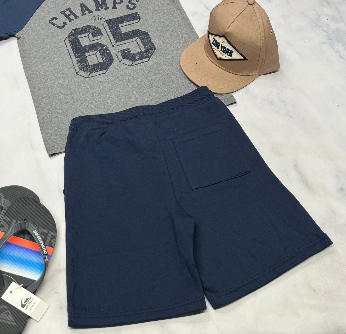 🌴 Bermuda ouaté : marine Tag 8(7-8 ans ) garçon neuf !