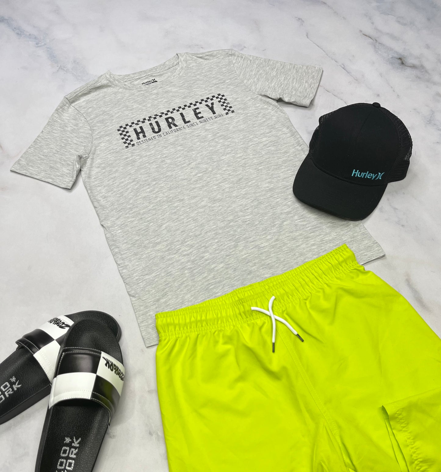 🌿 T-Shirt : Hurley gris/ beigé soft 14-16 ans garçon neuf !