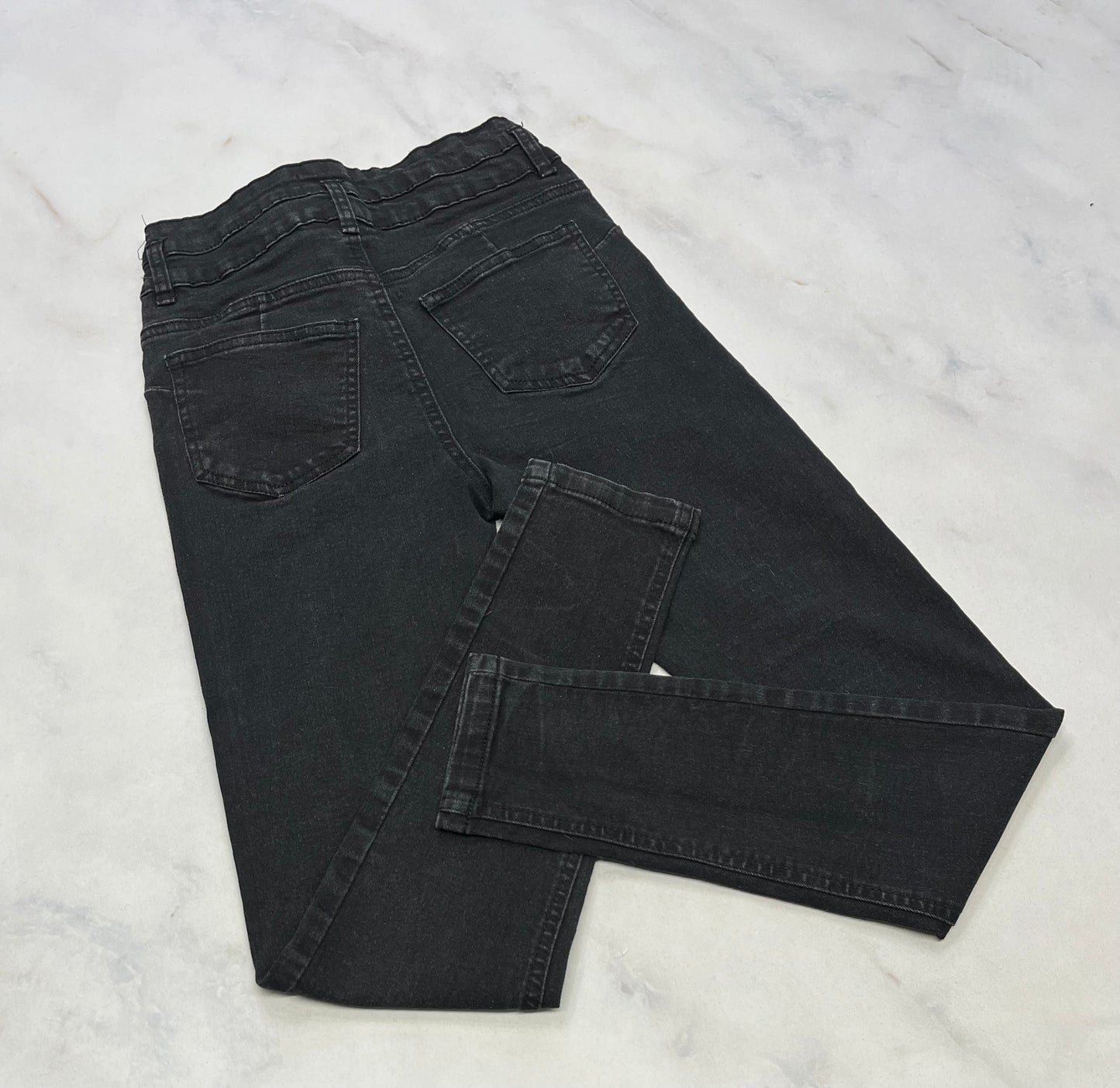 Skinny jeans stretch : Taille haute 12 ans fille super état .