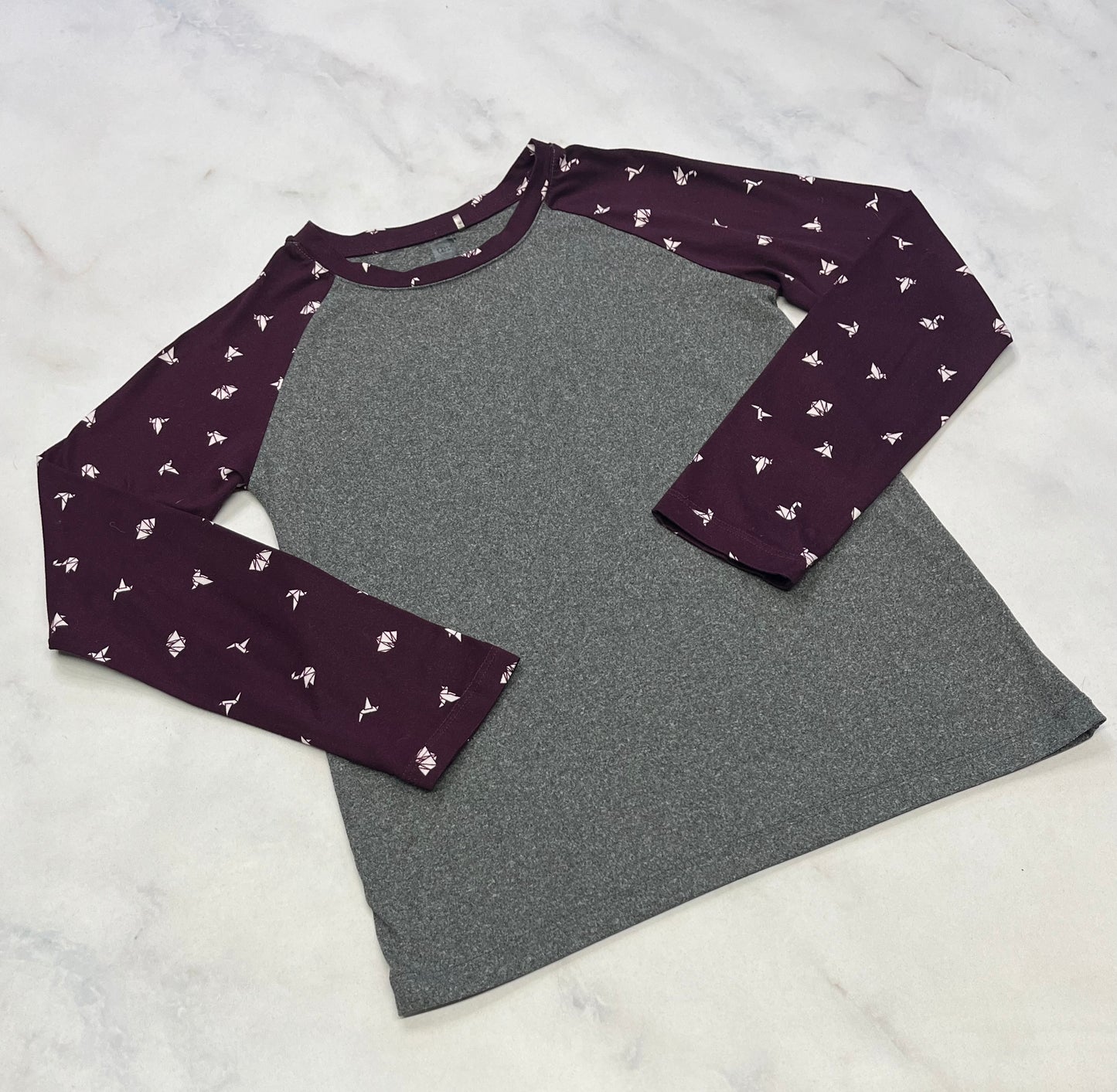 Manche : longue Tag doux stretch confo . 12 ans comme neuf!