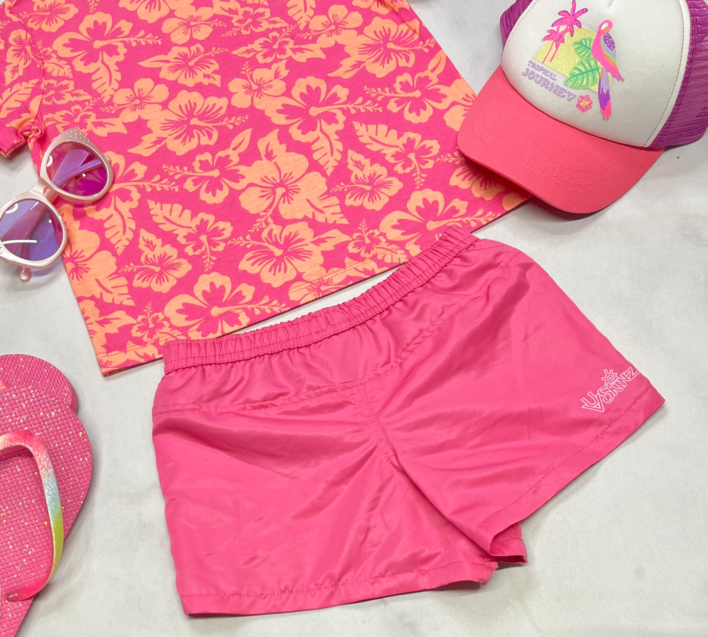 💦Short : maillot UV Skinz avec sous culotte intégré + 6 ans fille comme neuf !