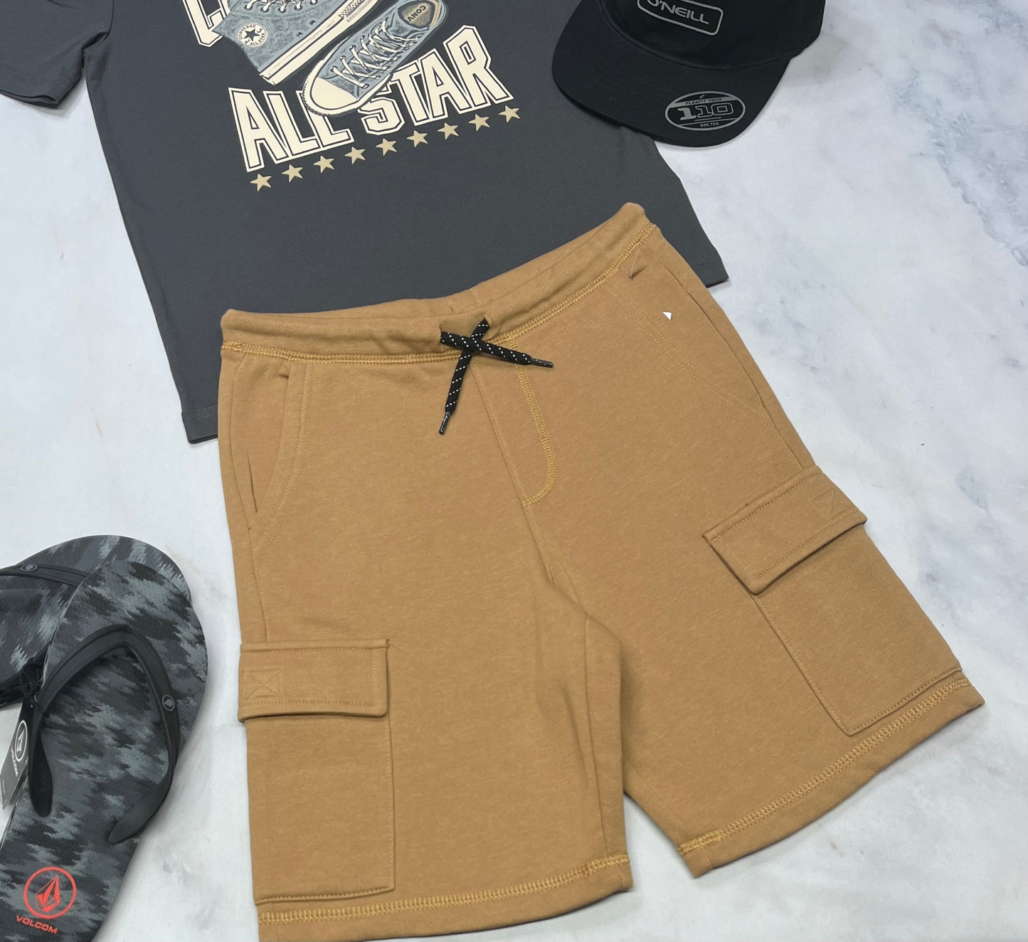 🤩 Bermuda Tan : cargo en ouaté 10-12 ans coupe confo neuf !