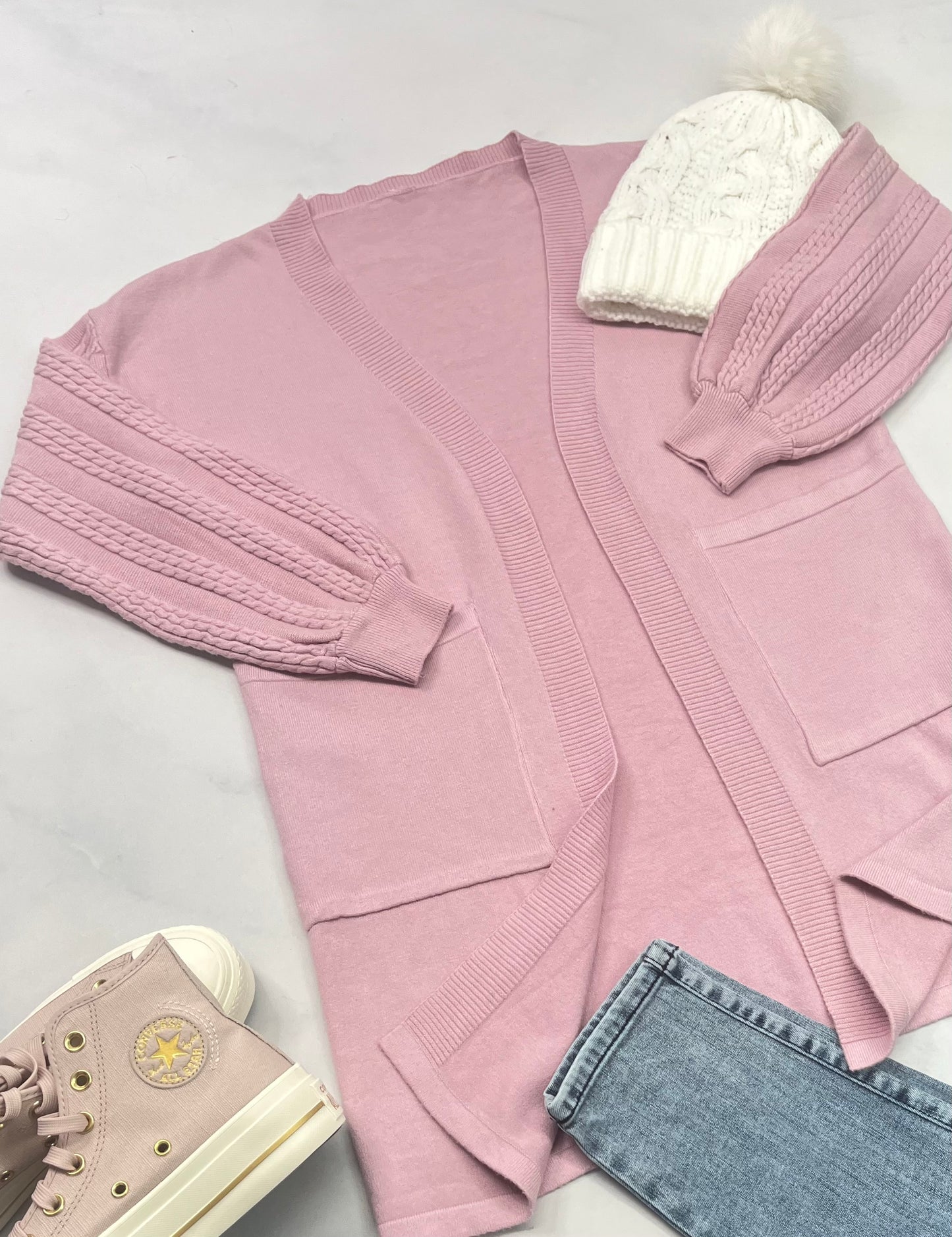 💝Veste en tricot : Picapo Small femme neuve ! Stretch incroyable avec manche ballon .