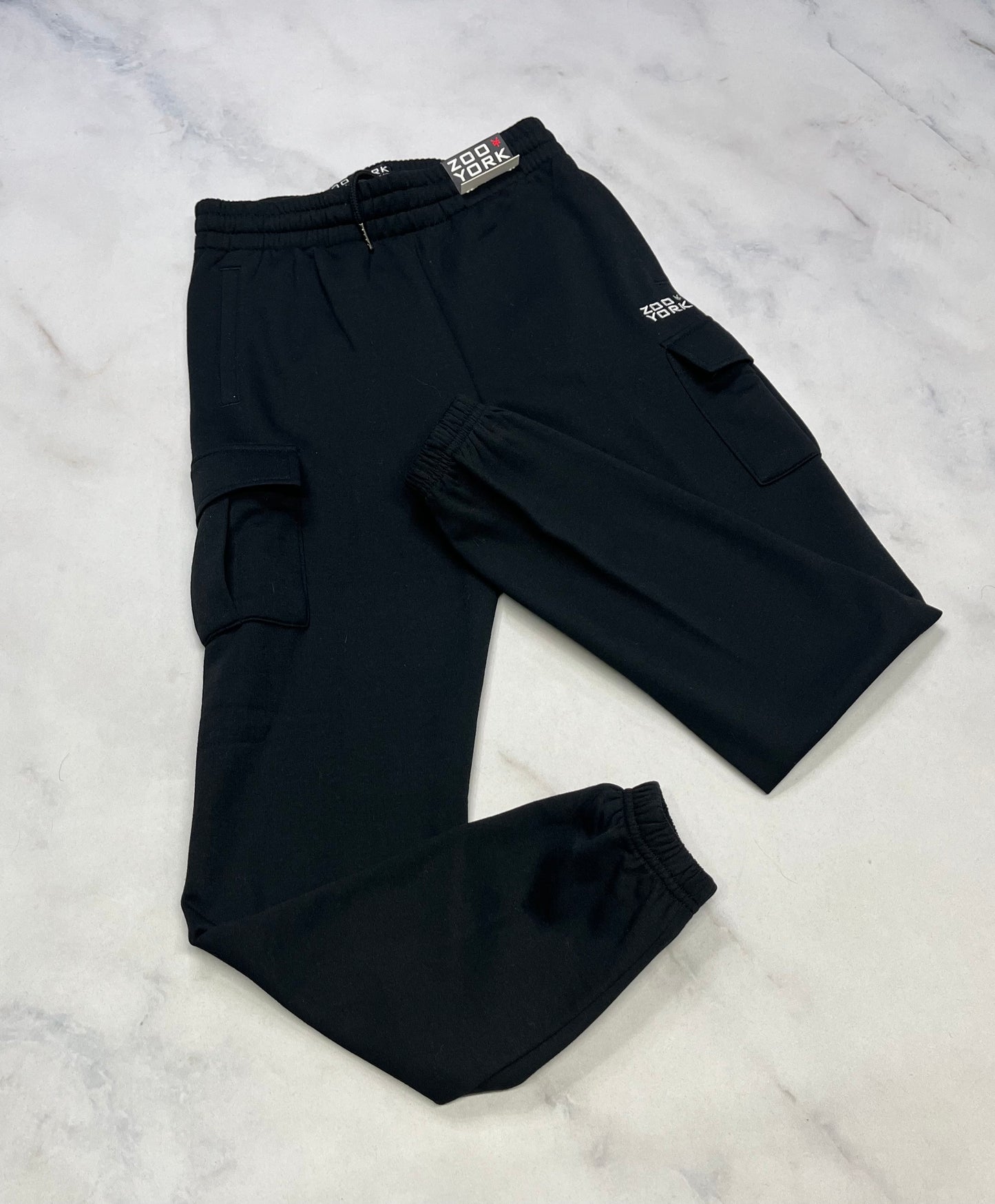 Zoo York : Jogger cargo en ouaté noir . Neuf ! 7-8 ans et 10-12 ans