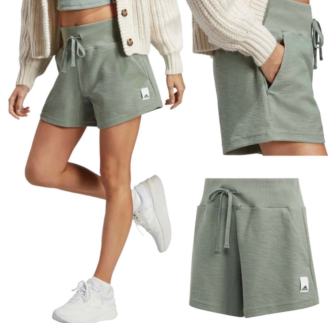 🌿 Short : Adidas texturé XL/ femme neuve ! Qualité ++ taille haute confo .