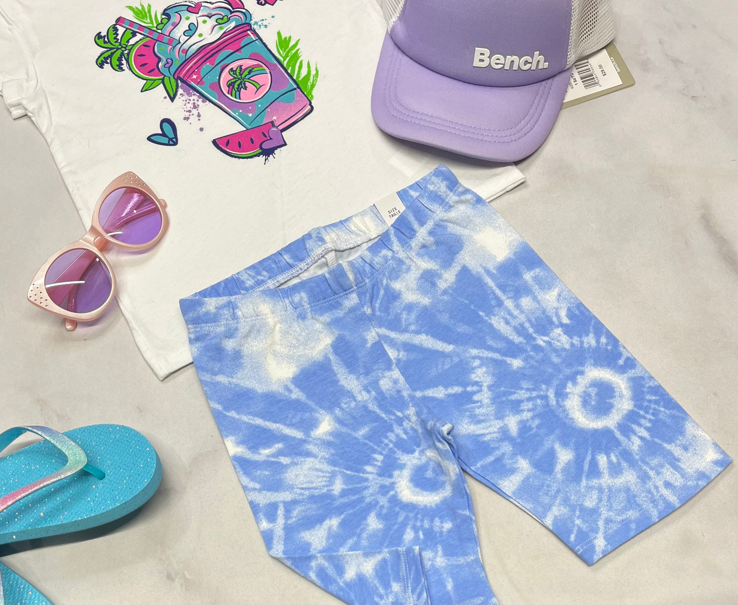 🌴 Bermuda : cuissard en coton stretch 5-6 ans fille neuf !