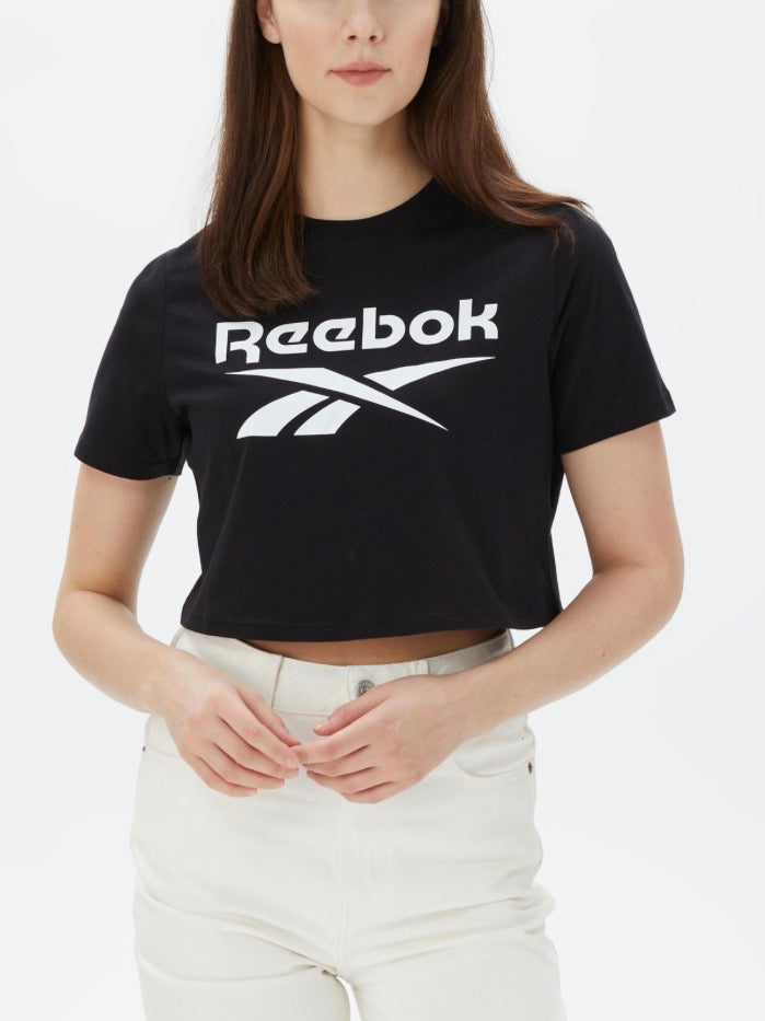 🌴 Manche courte : Reebok look écourté S/ fit ( +XS) femme neuf !
