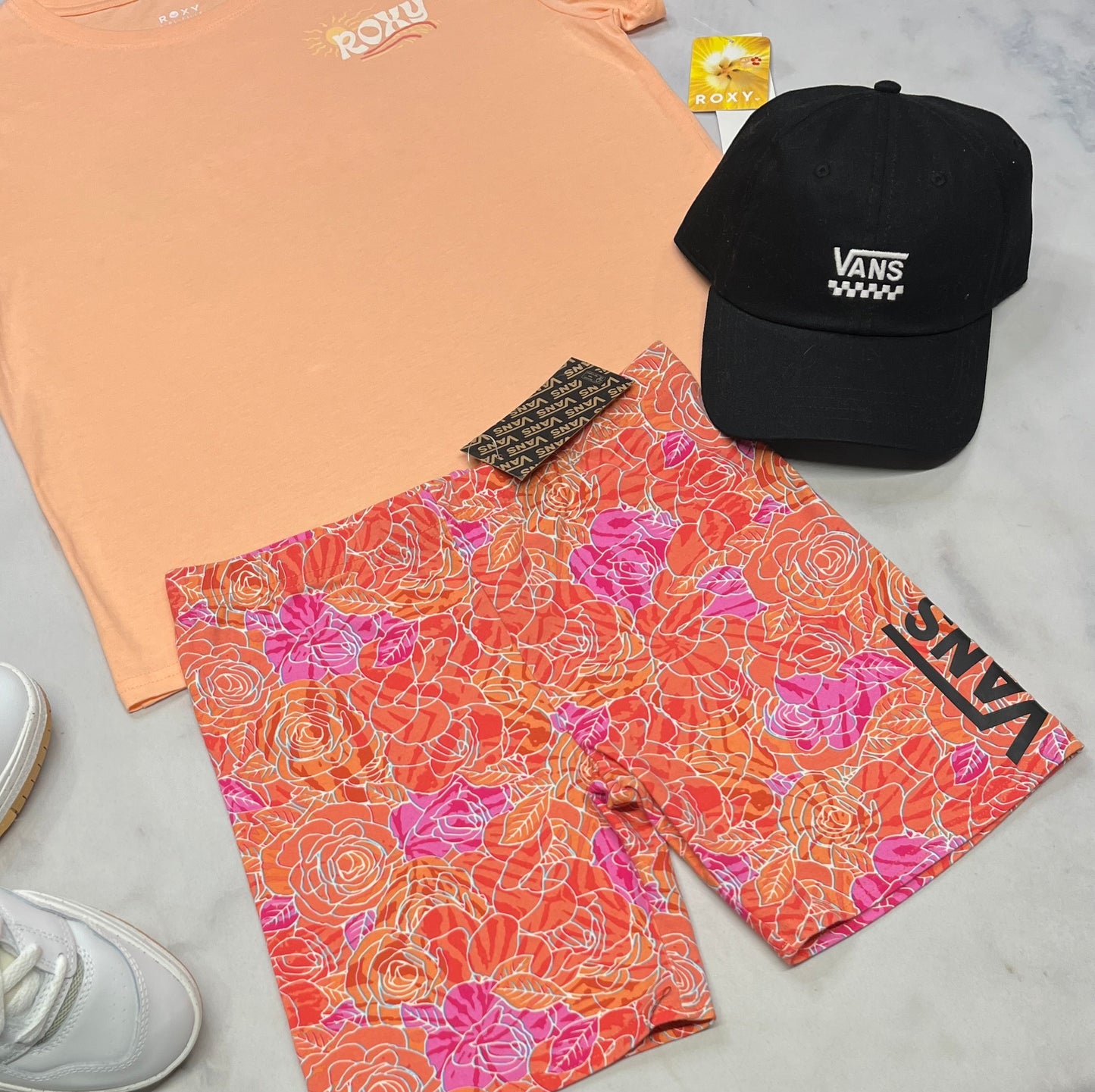 😍 Cuissard : VANS fleurie 14 ans fille neuf !