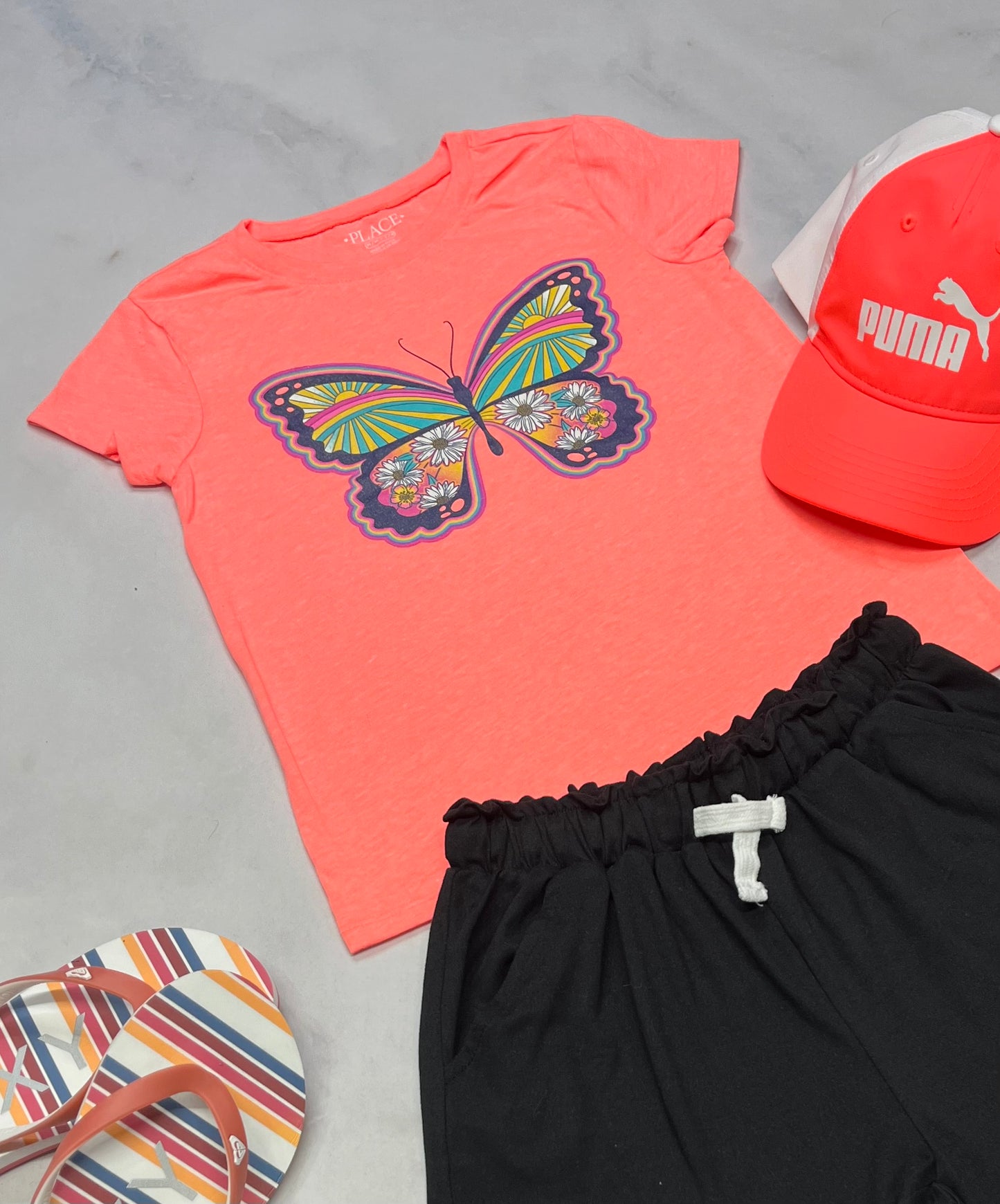 😍 T-Shirt : corail soft 7-8 ans fille neuf !