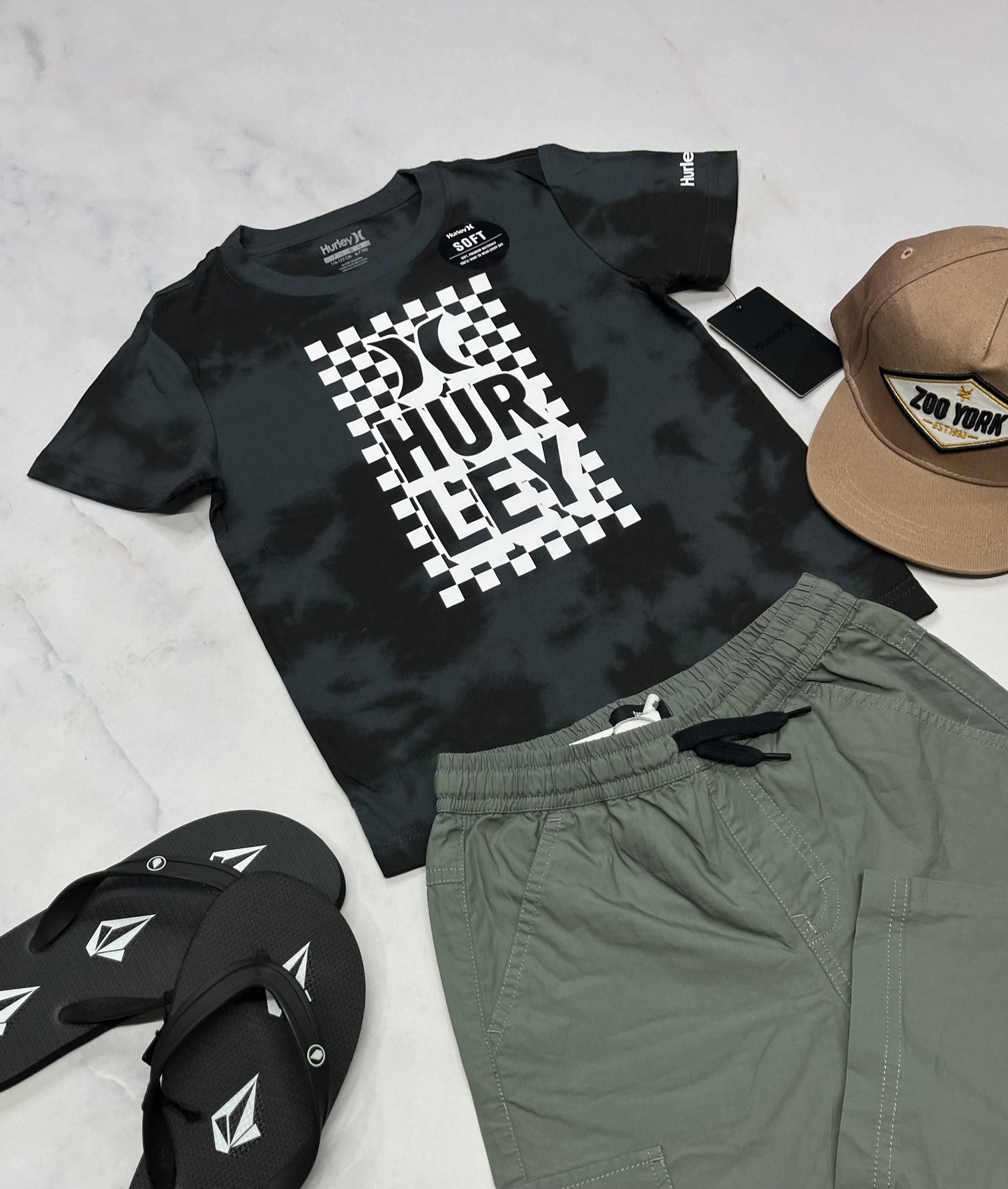 ☀️ T-Shirt : Hurley look 2 tons tendance neuf ! 6(5-6 ans ) et 7(6x) neuf !
