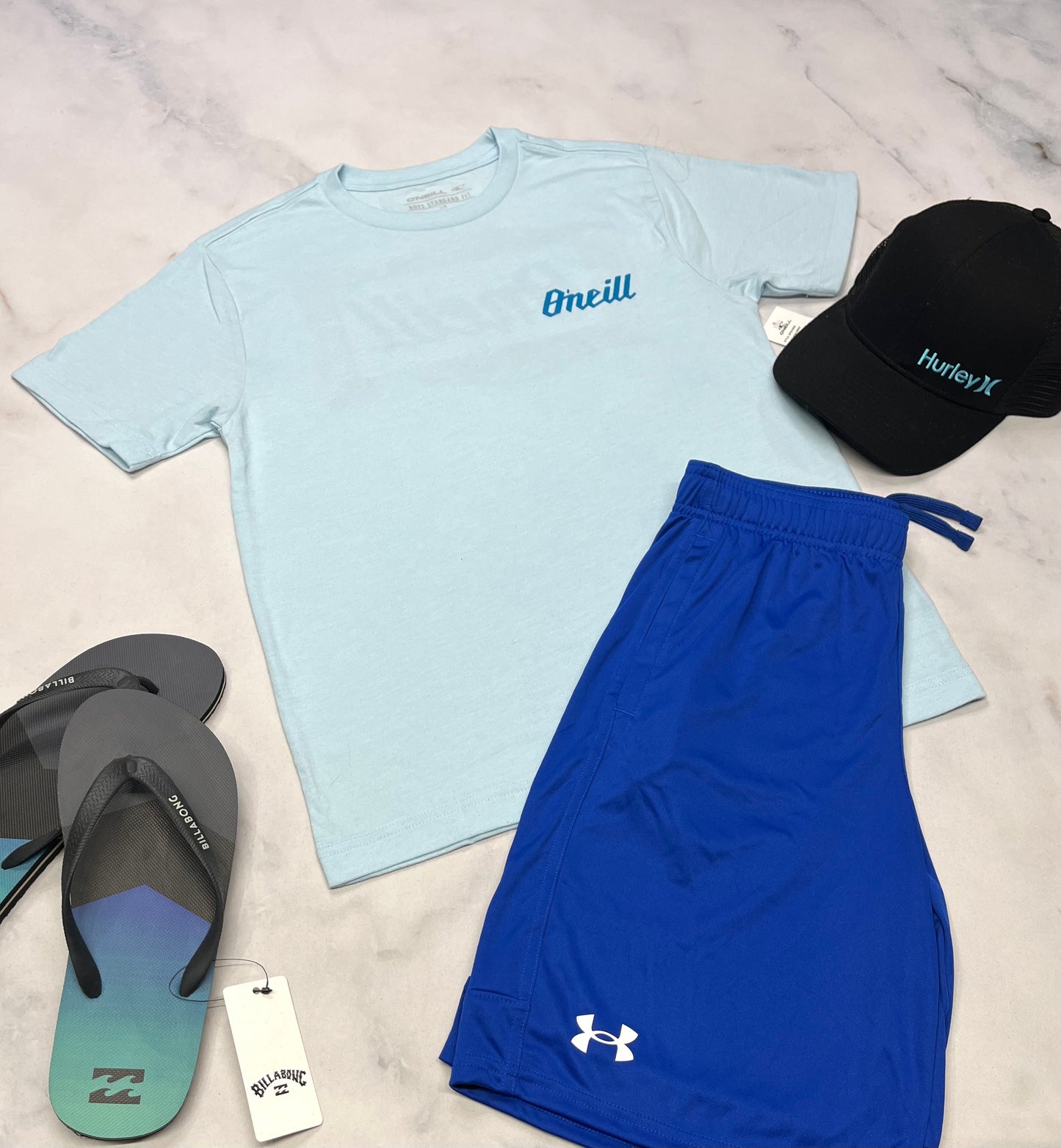 💙 T-Shirt : O’Neill bleu soft 12-14 ans garçon neuf ! Beau logo au dos .