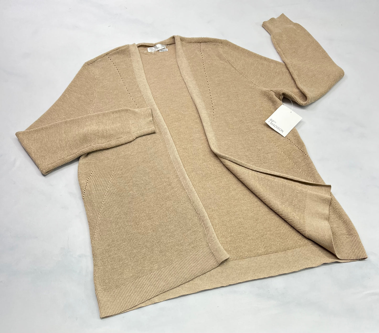 Tricot : Veste hyper stretch 89Madison neuve : L/ femme beige .