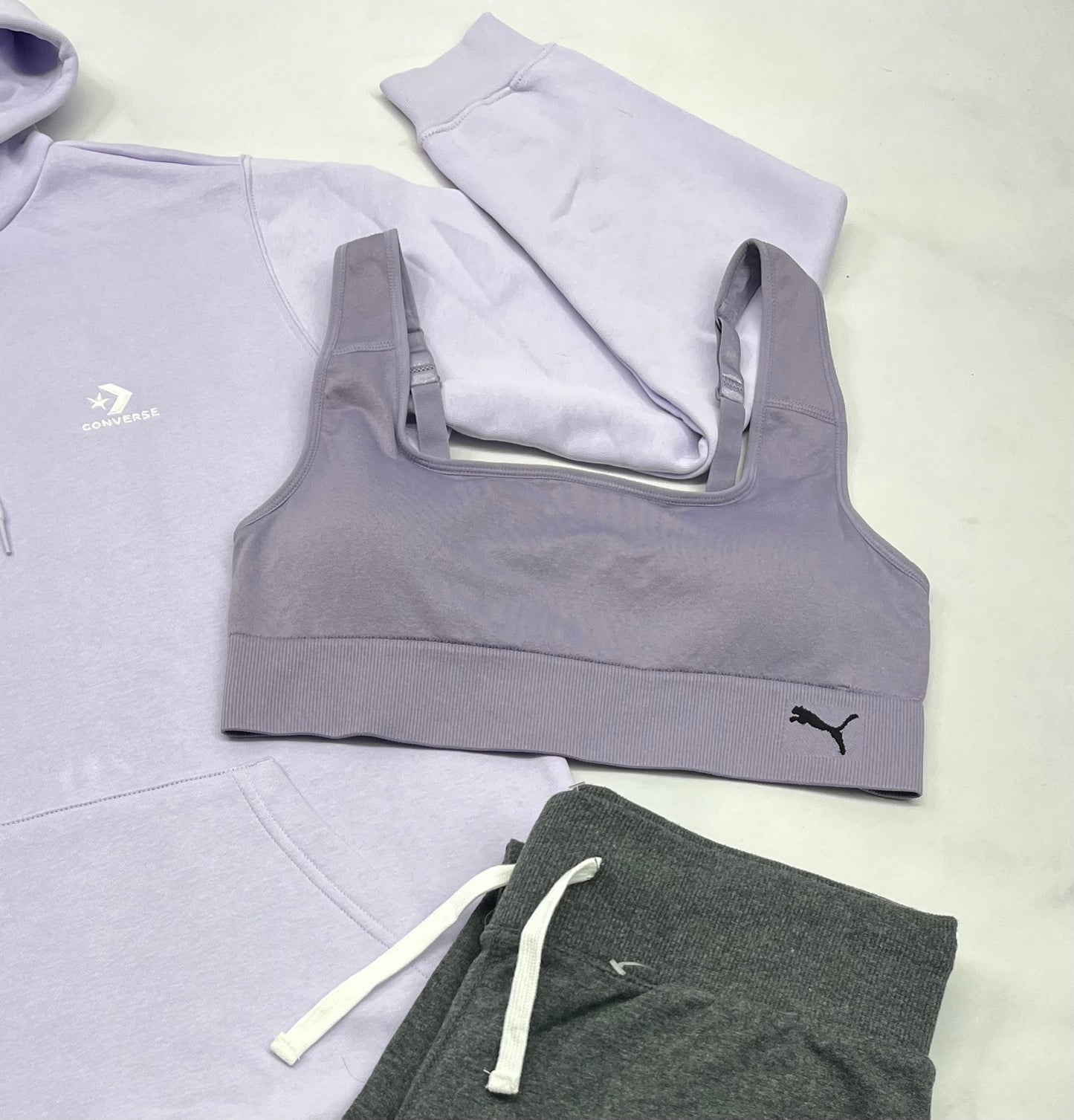 🤩 PUMA: Top sport mauve L/ fit stretch . Neuf ! Pad amovible .