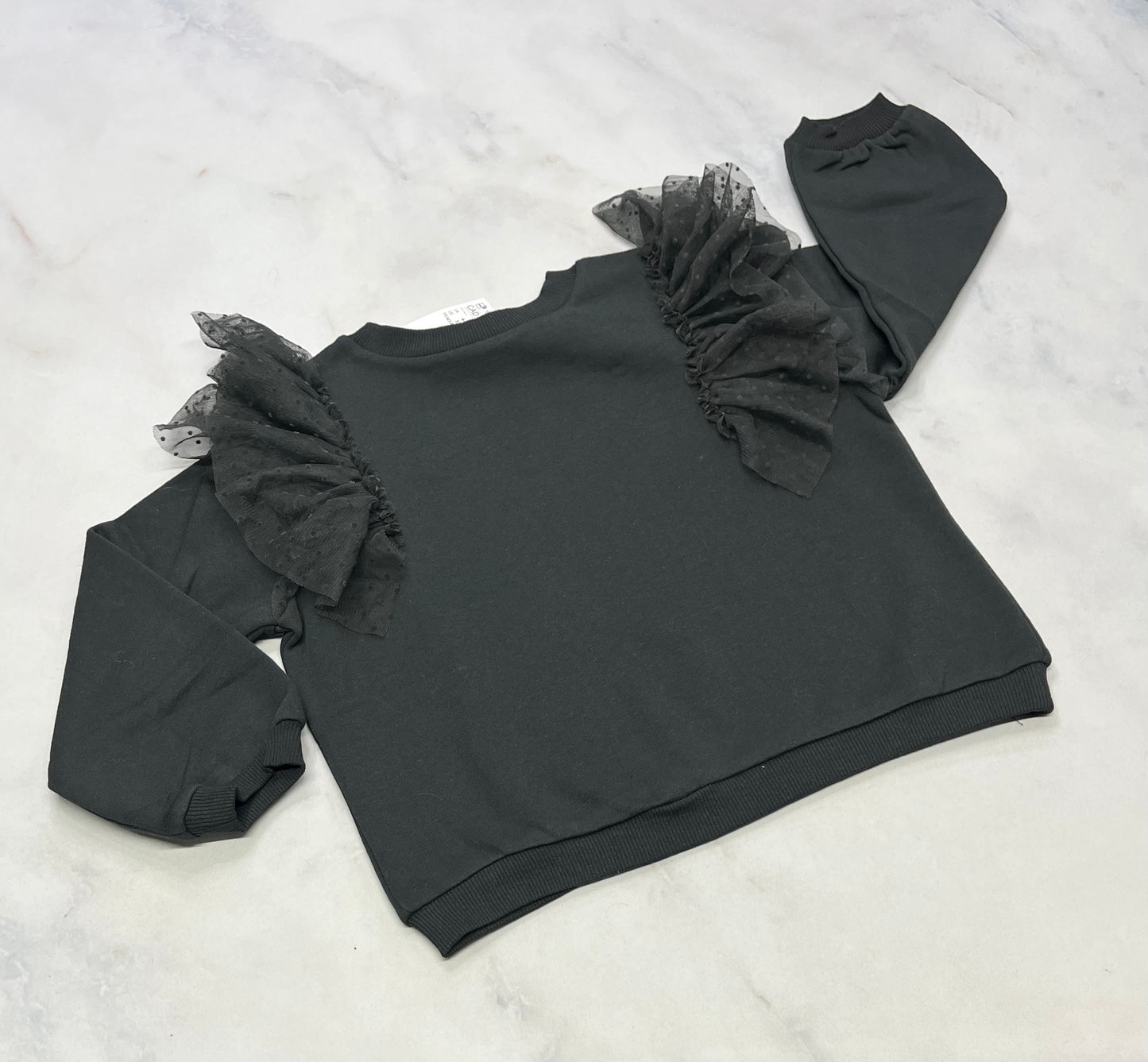 Ouaté charcoal : manche ballon neuf! 6x coupe confo et 1x 5-6 ans