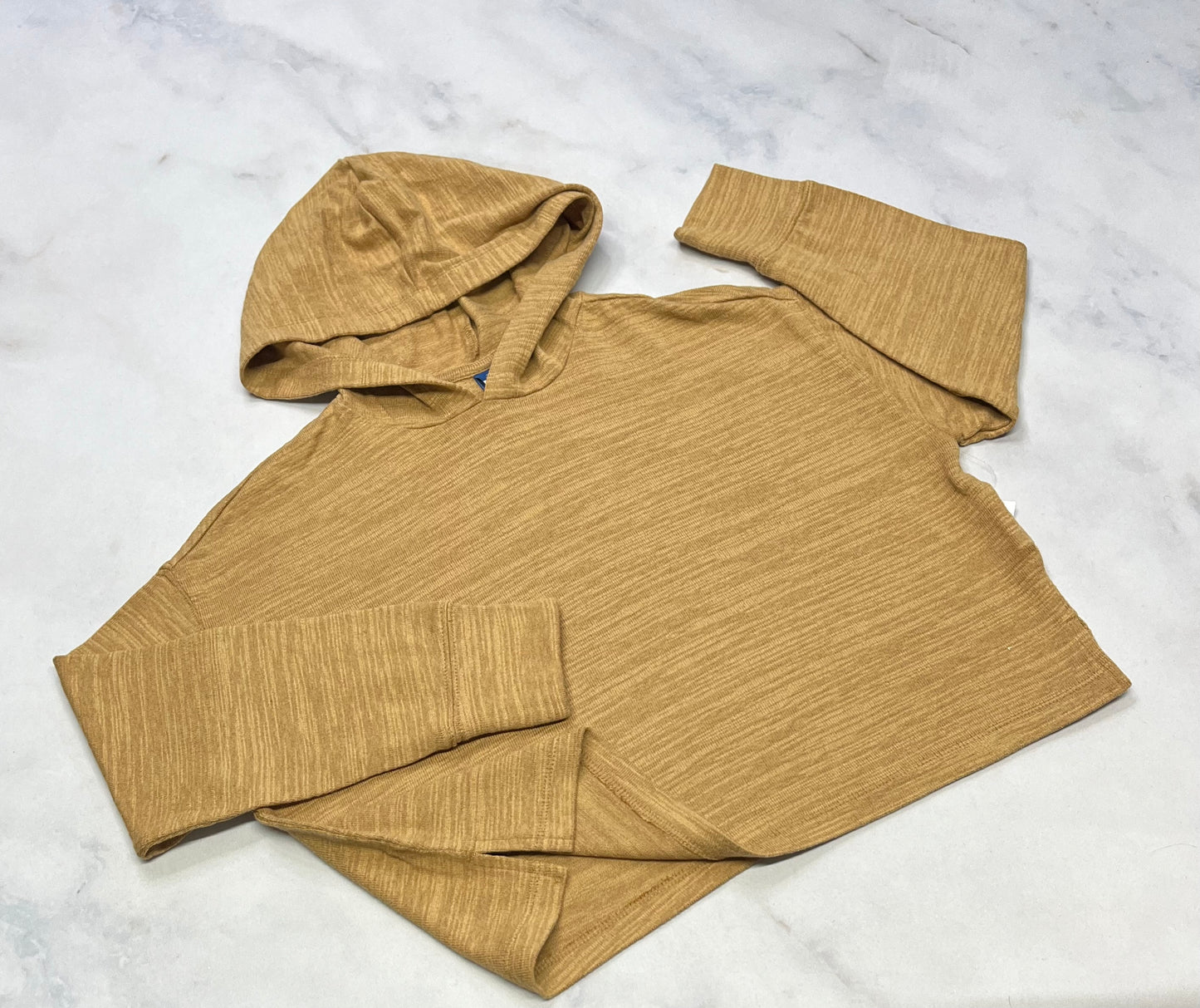 Cagoule : en tricot maïs soft stretch 8 ans coupe relax neuve .