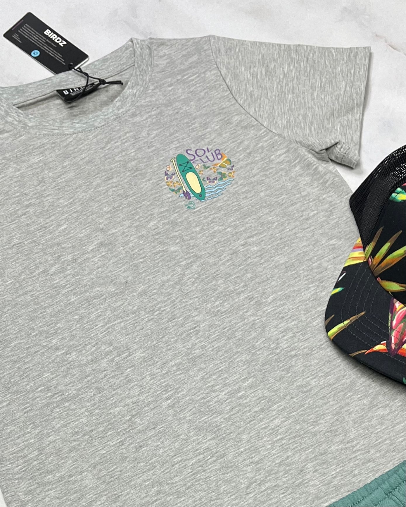 🌴 BIRDZ : Manche courte en beau coton stretch 10 ans fille neuf !