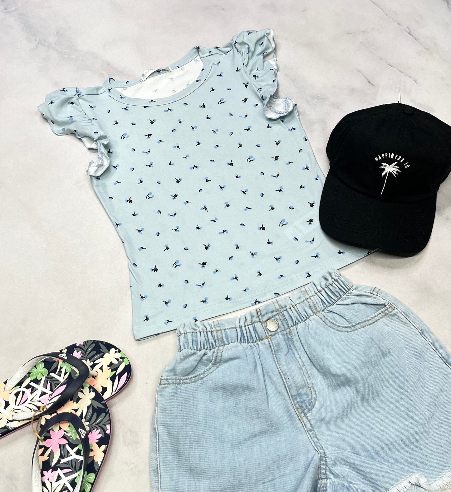 🩵 Haut fleurie : soft stretch + 9-10 ans fille neuf.
