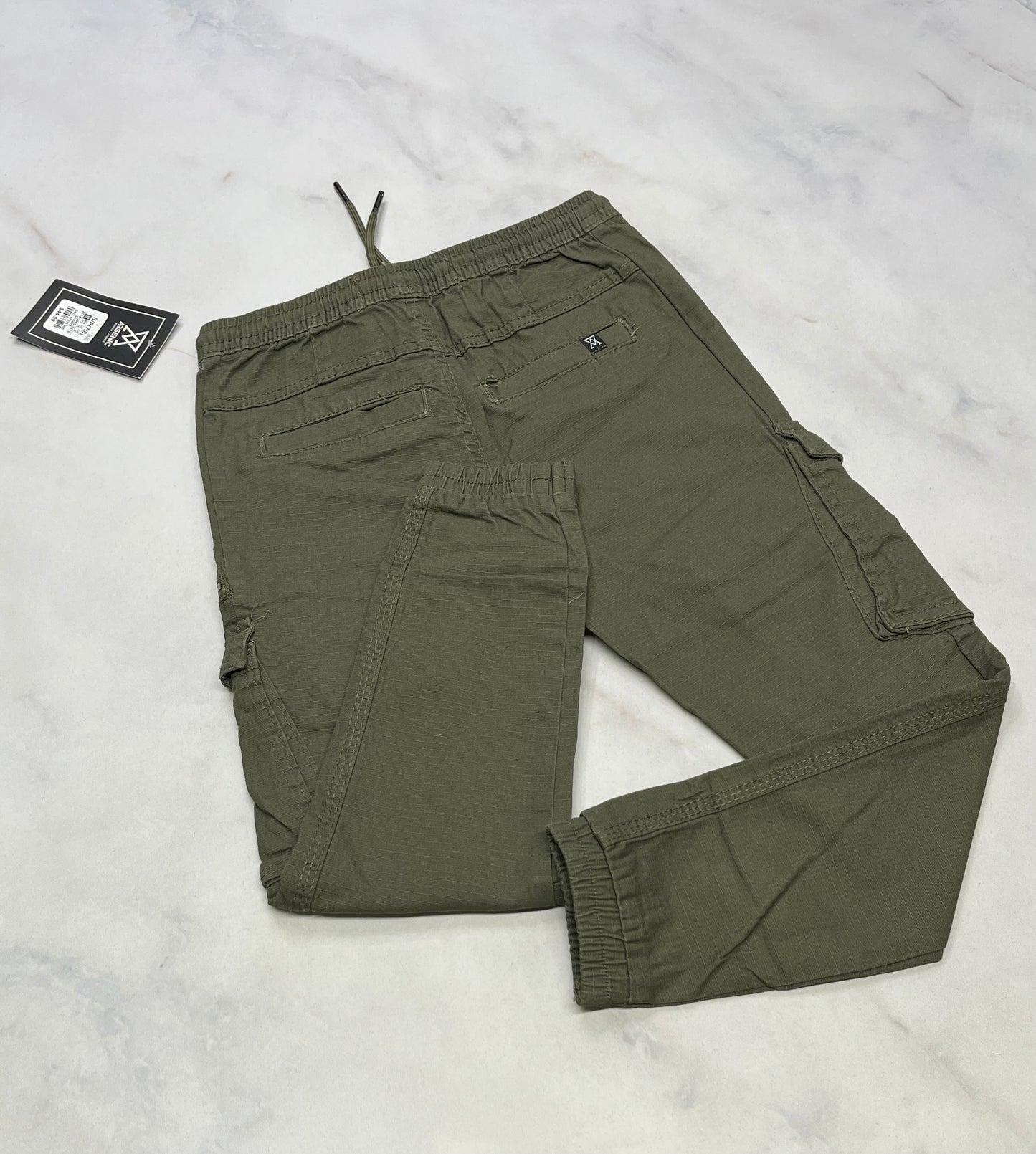 Arsenic: Jogger cargo kaki neuf! 7-8 ans neuf!