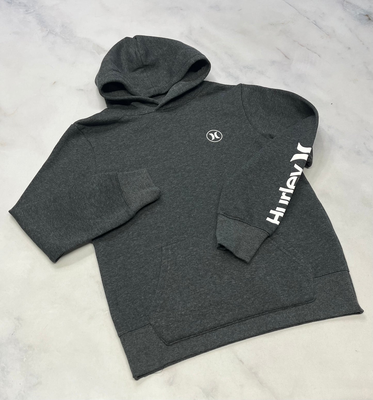 Hurley : Cagoule ouaté charcoal unisexe neuve : Fait 10-12 ans fille ou 9-10 ans garçon .