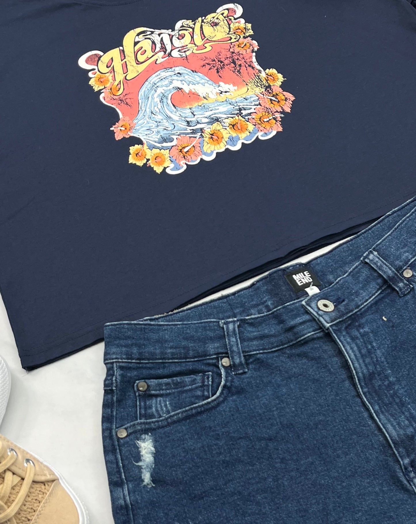 đ Manche courte : Tag mi hanche M/ femme relax fit neuf !