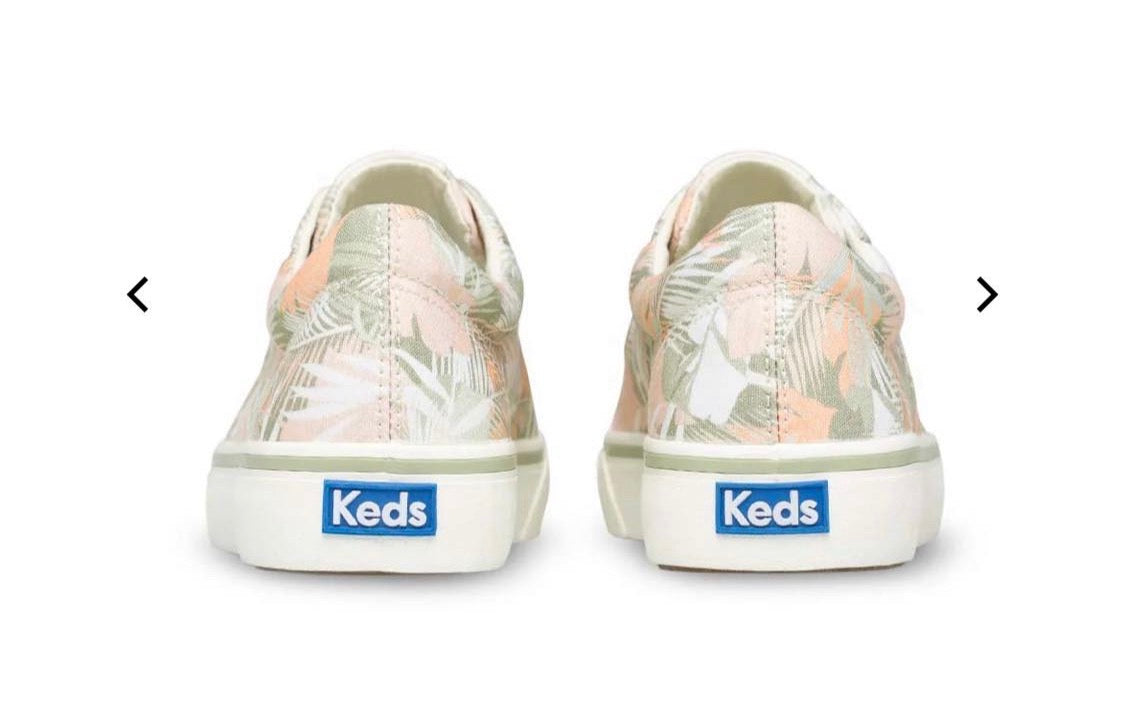 🍃 Keds : souliers fleurit gr:8 femme ( 25 cm) neuf ! Superbe et confortable .