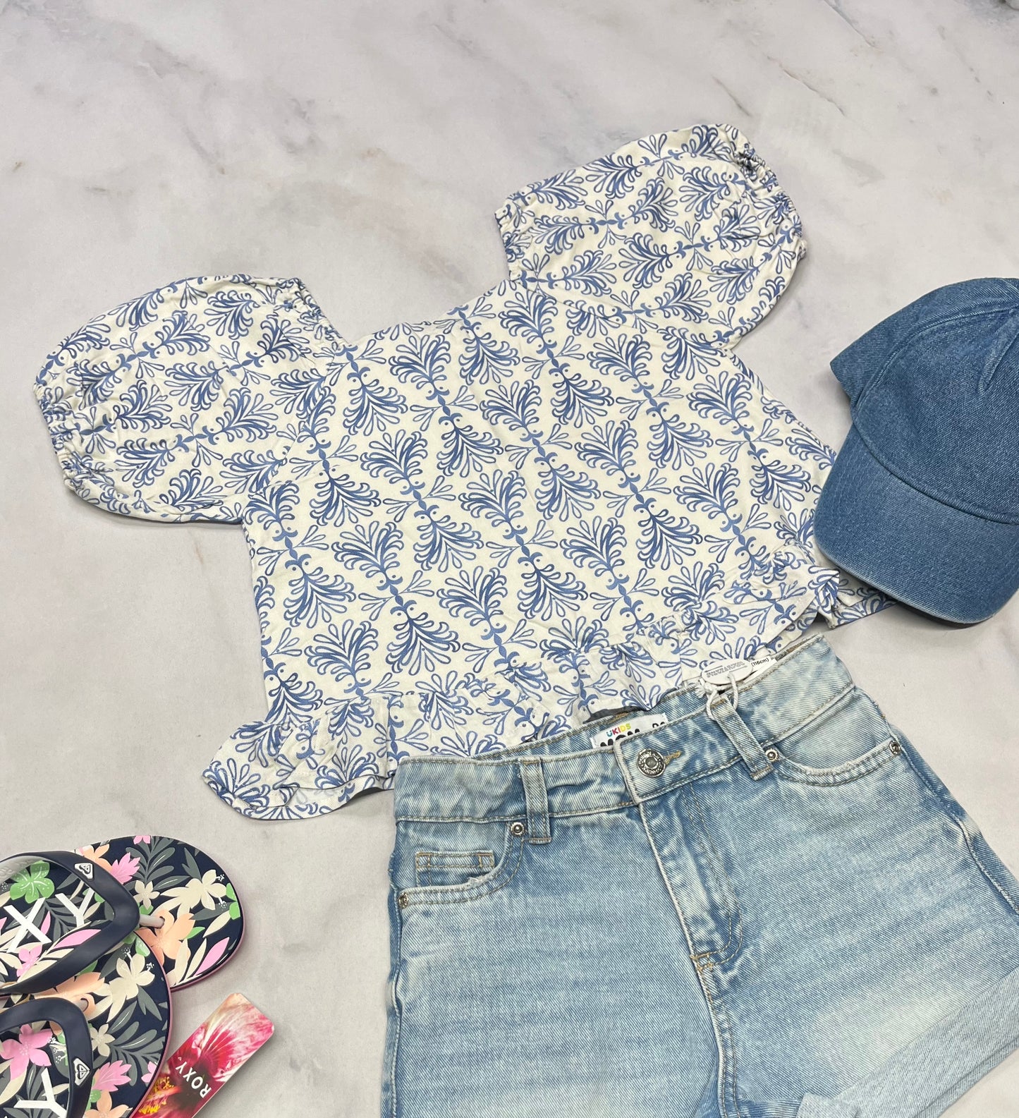 🌿 Haut look bohème : 6 ans fille doublée intégré . Souple confo neuf !