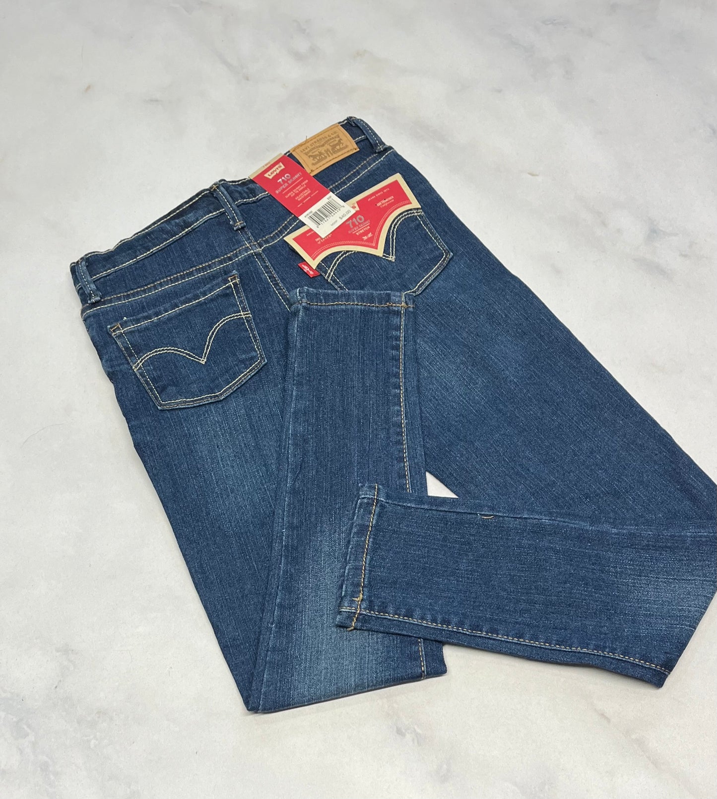 Levis : Skinny jeans stretch : ajustable 7 ans fille neuve !