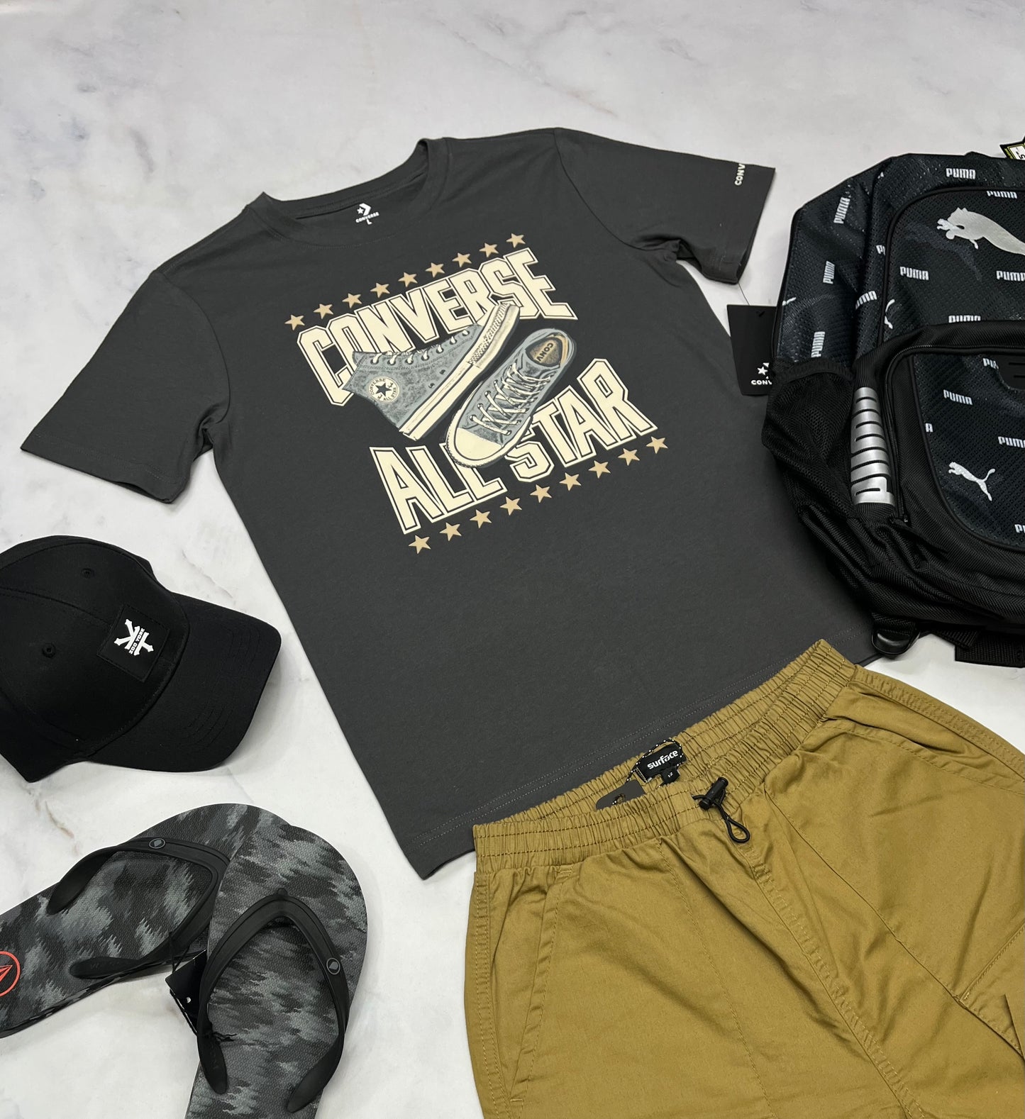 🍂T-Shirt : Converse charcoal 12-13 ans garçon neuf !
